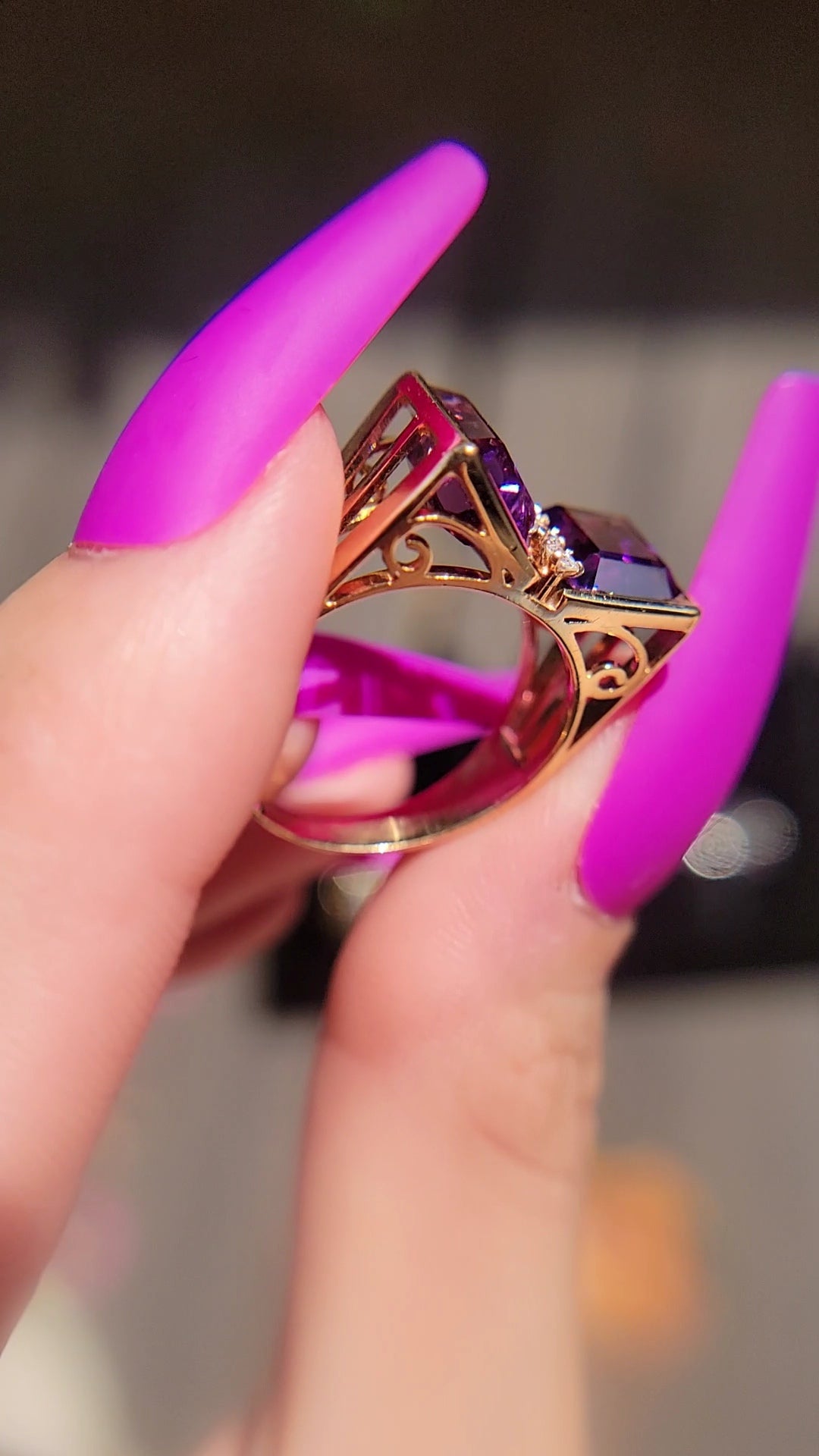 18kt Yellow Gold Estate Toi et Moi Ring