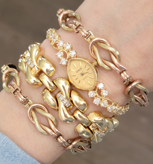 14k Geneve Diamond Watch