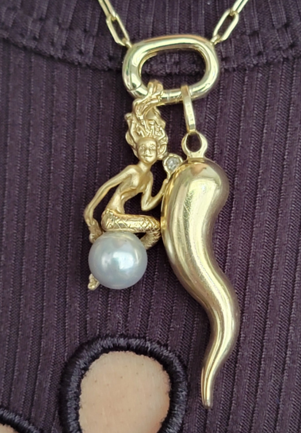 14k Steven Douglas Mermaid Pendant