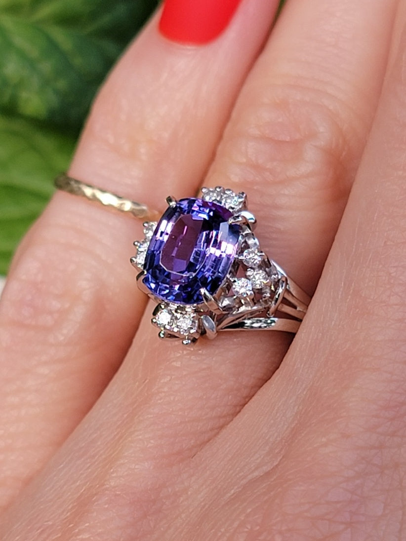 Platinum Tanzanite Ring
