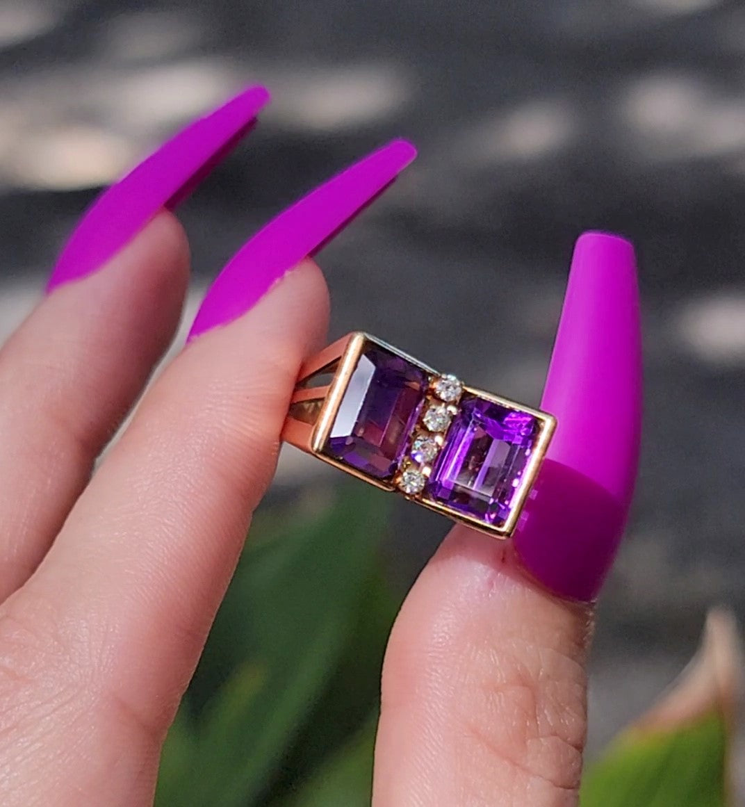 18kt Yellow Gold Estate Toi et Moi Ring