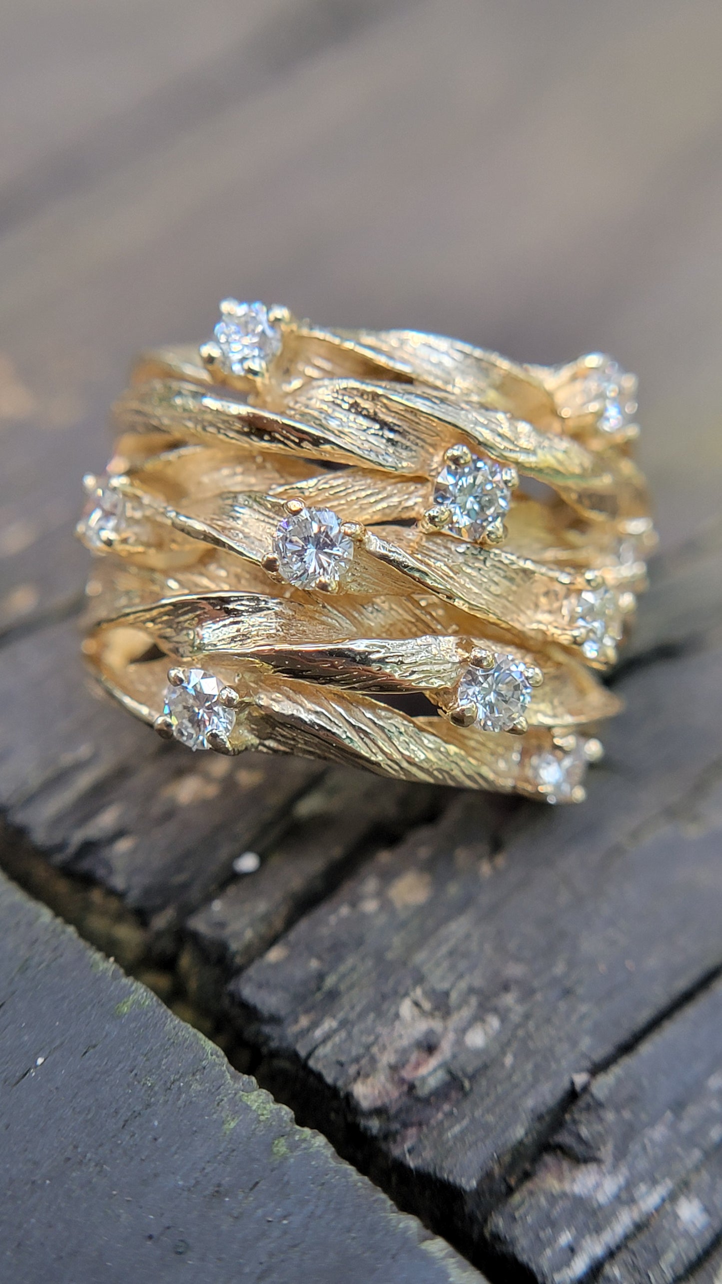 14k Effy Diamond Twist Ring