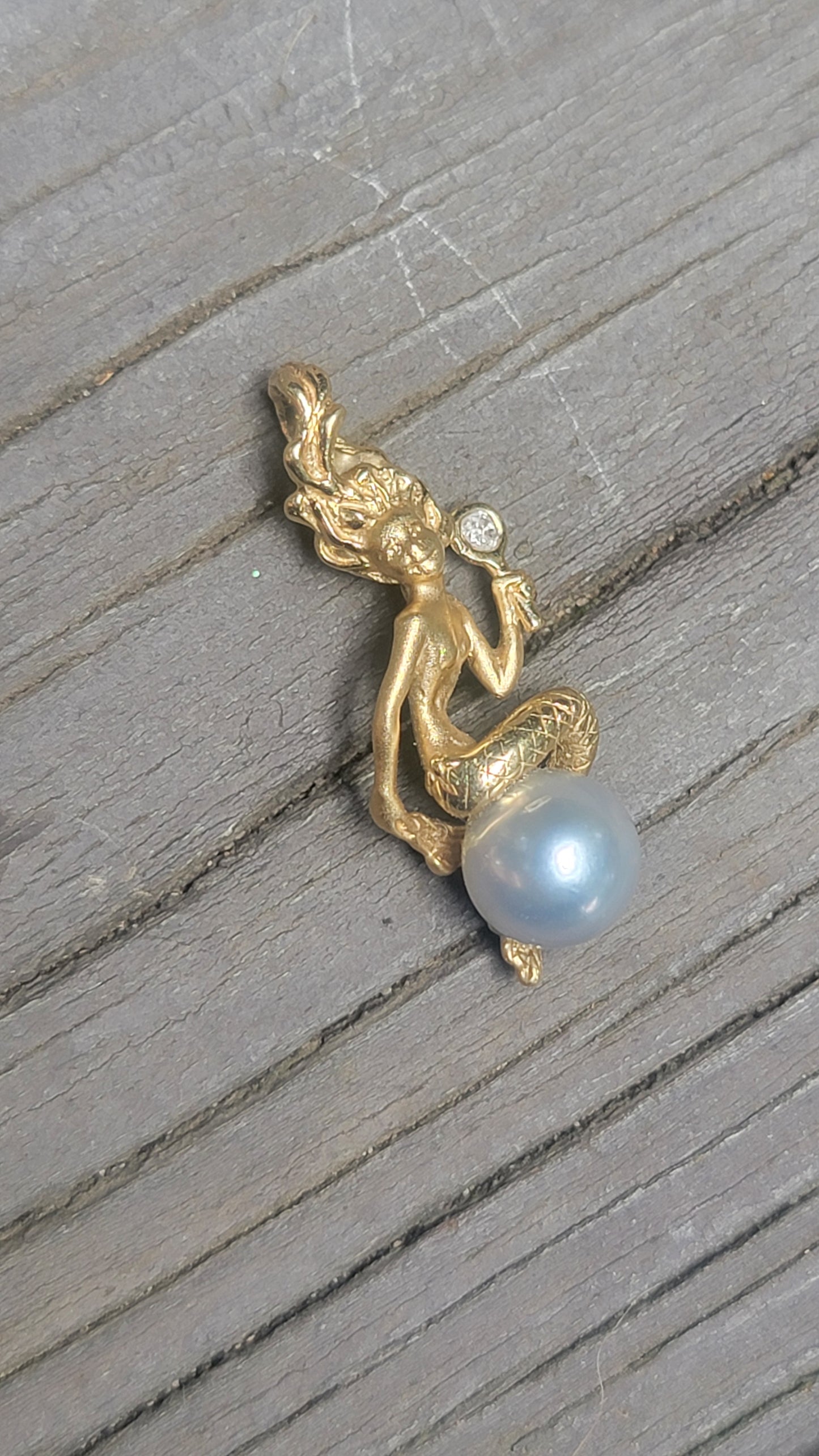 14k Steven Douglas Mermaid Pendant