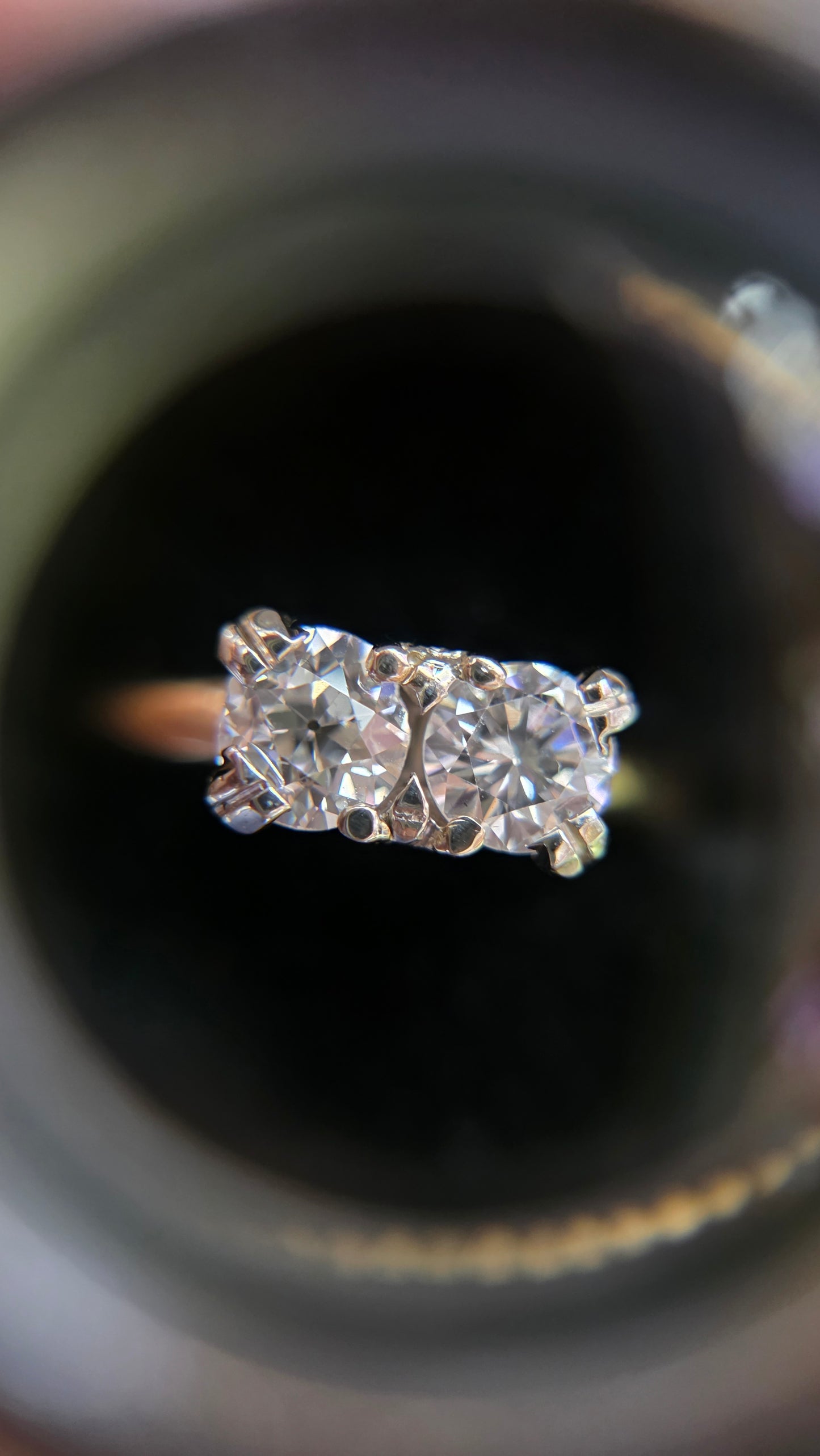 14k Toi-et-Moi Diamond Ring