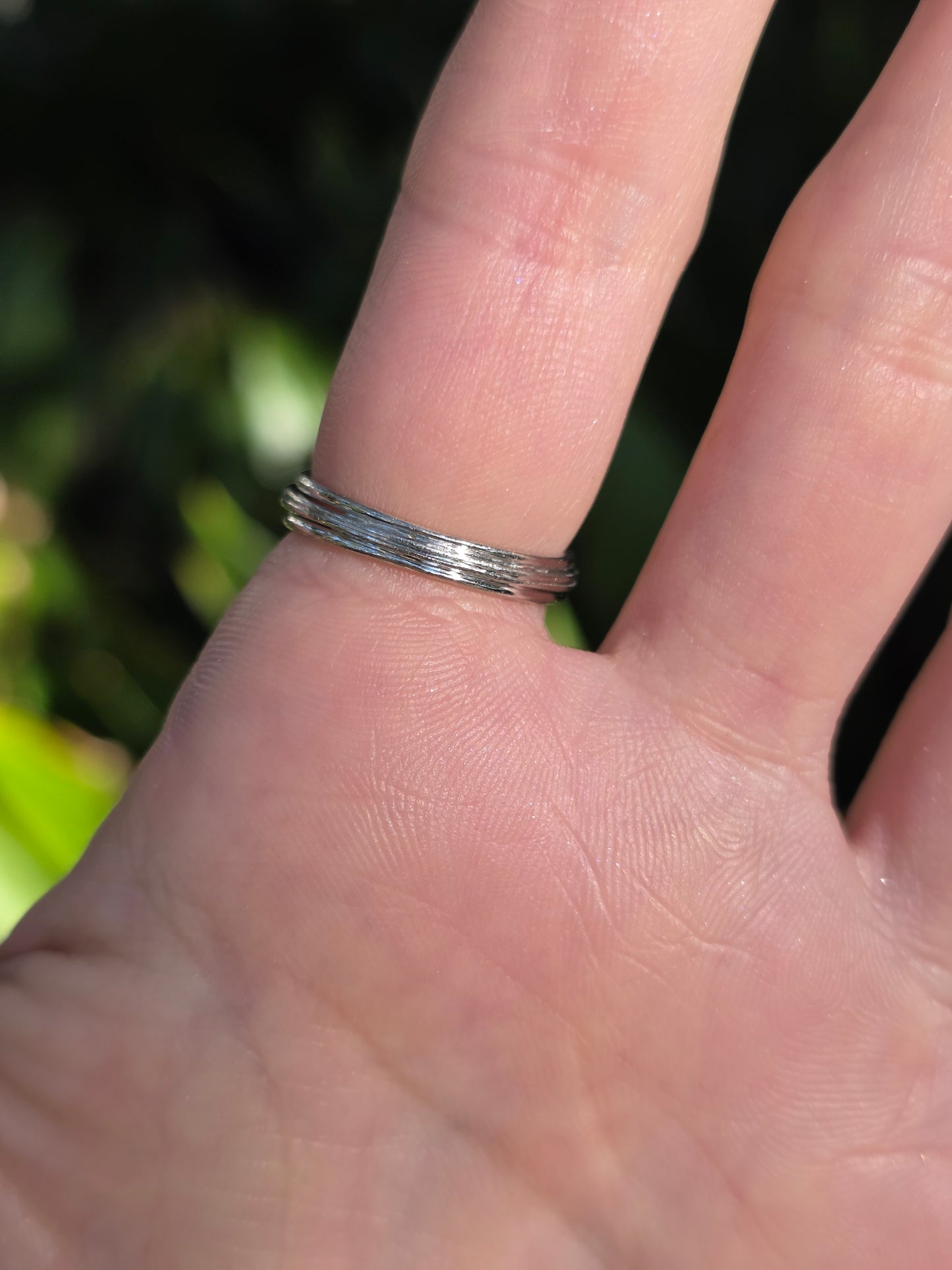 Platinum Diamond Firework Ring