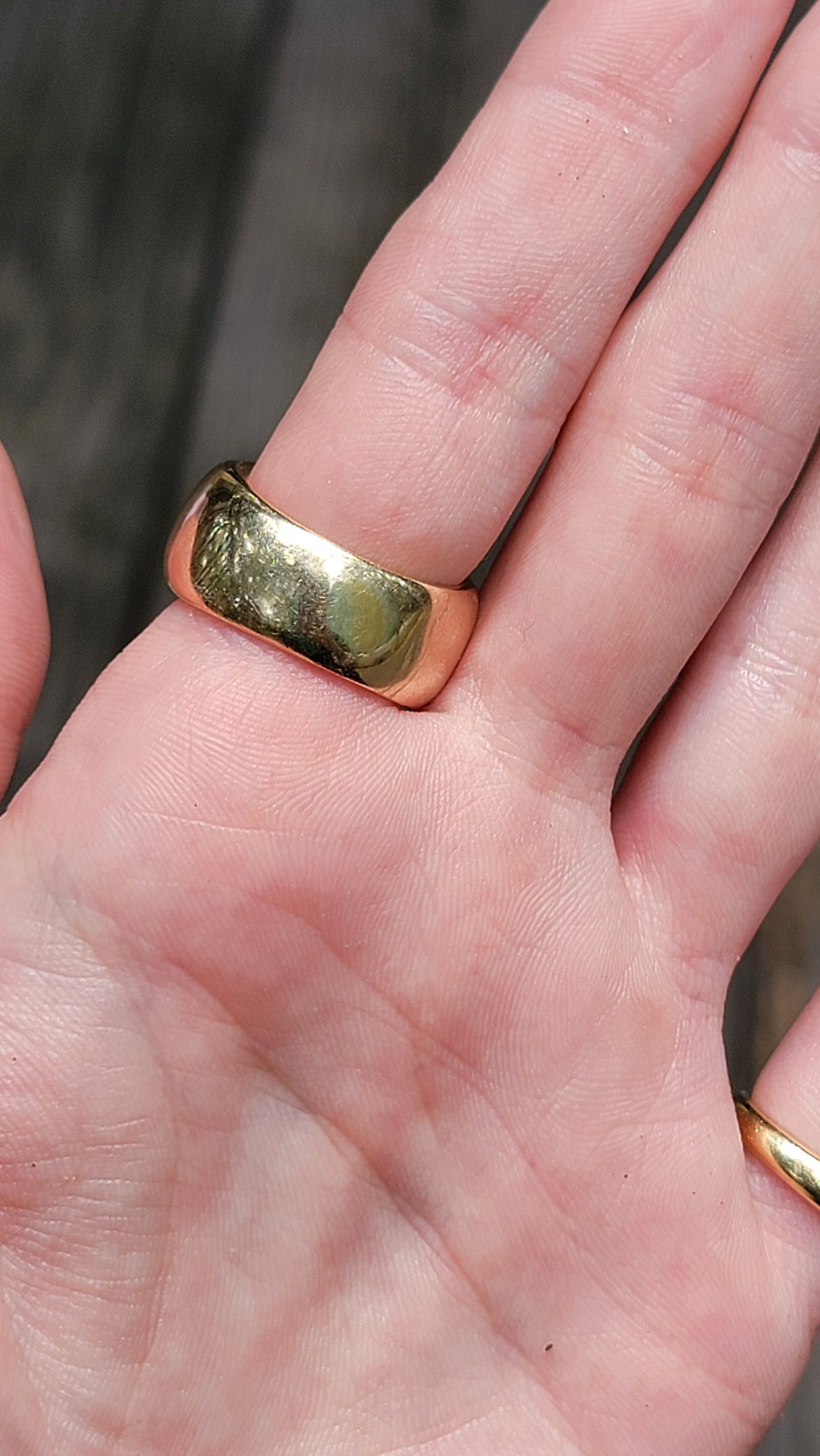 14k Cuff Dome Ring