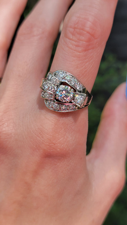 14k Diamond Tankle Ring