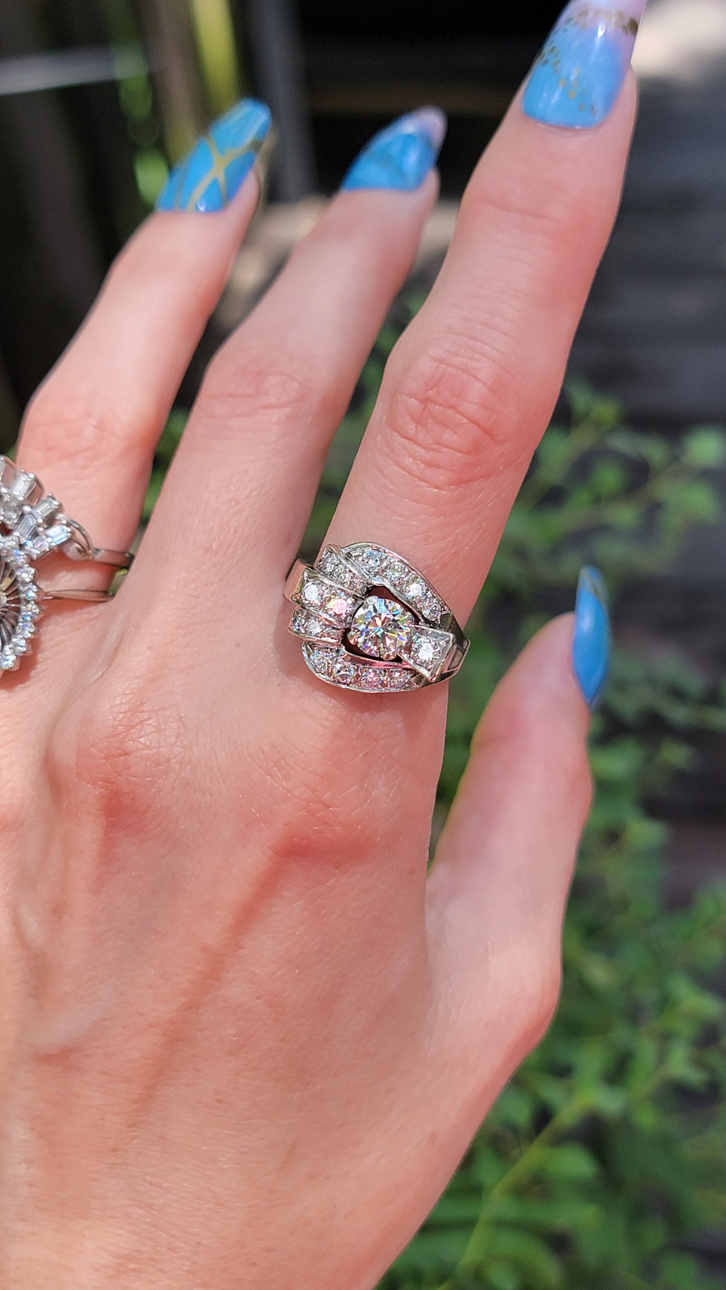 14k Diamond Tankle Ring