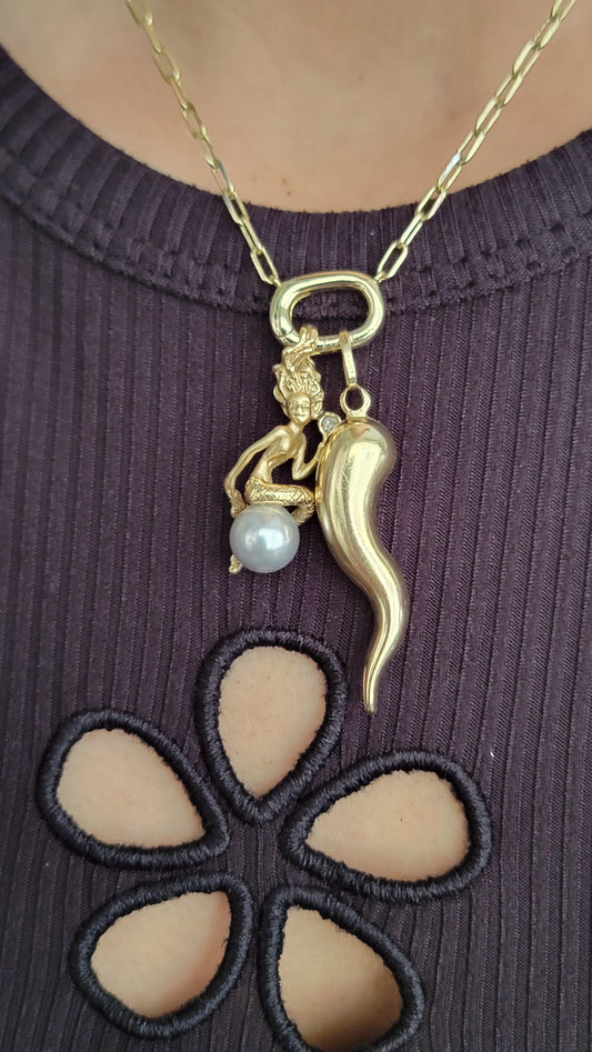 14k Cornicello Pendant