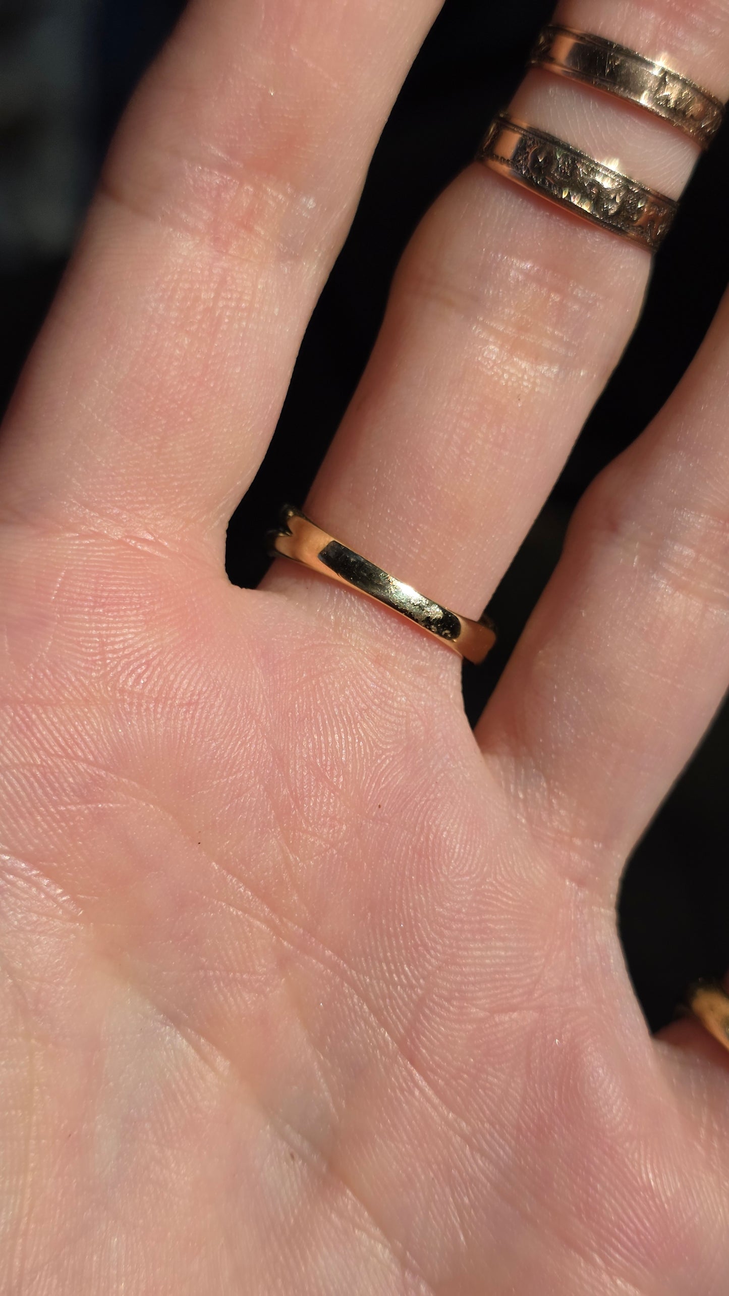 14k Emerald and Diamond Band