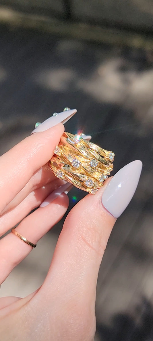 14k Effy Diamond Twist Ring