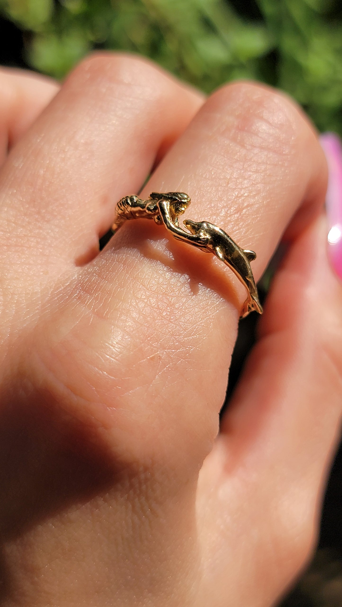 14k Mermaid Band Ring