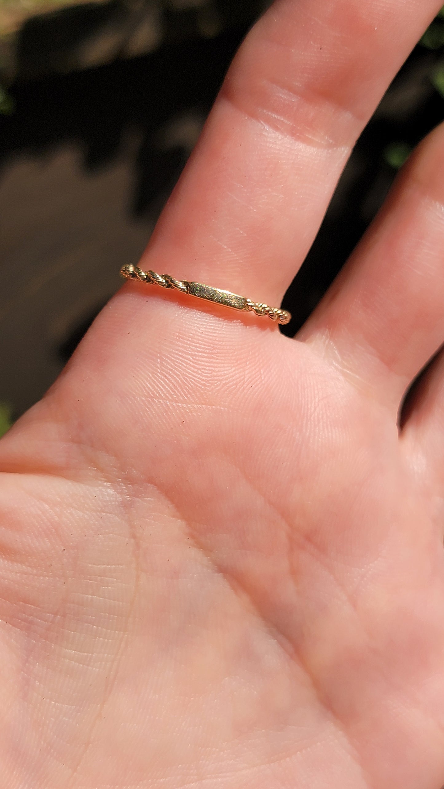 14k Rope Ring