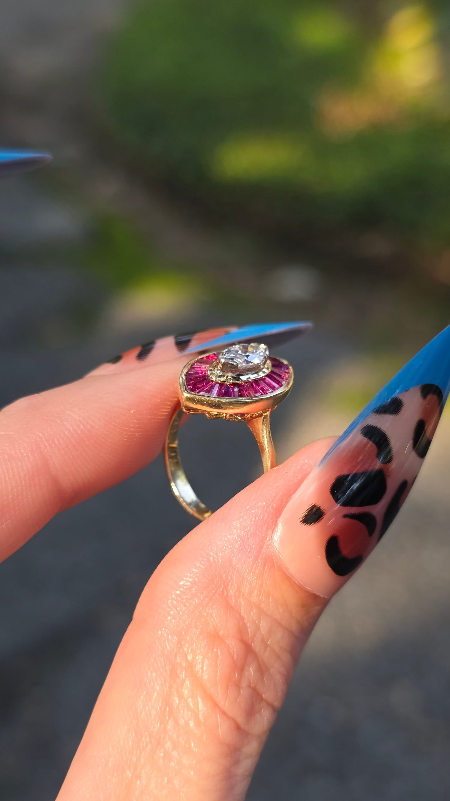 18k Diamond and Ruby Ballerina