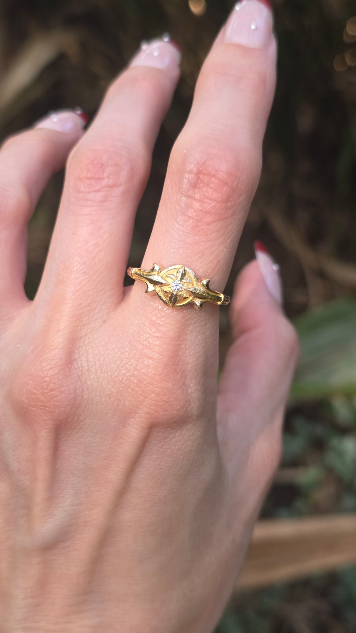 14k Fleur-de-lis Ring
