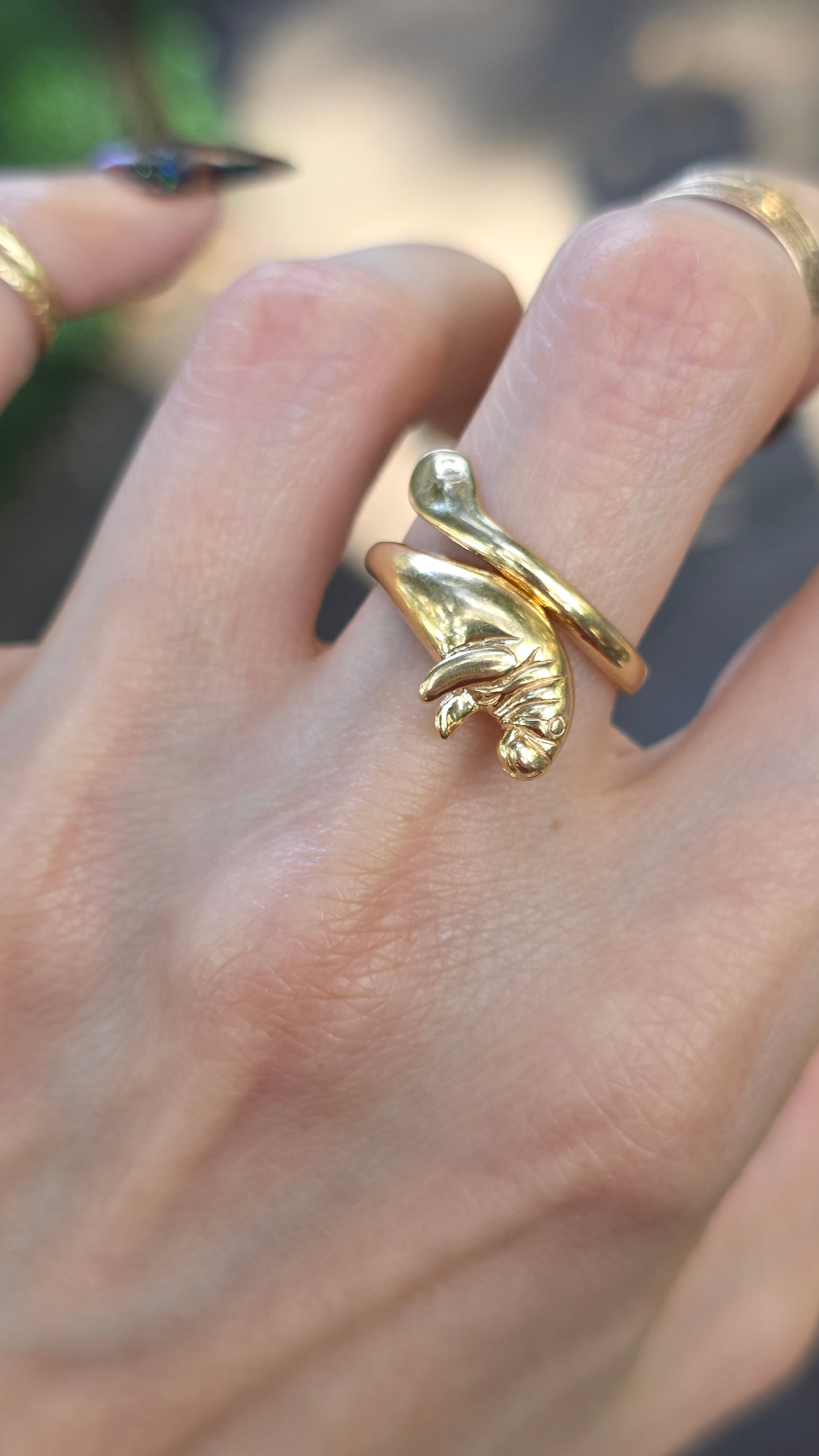 14k Manatee Ring