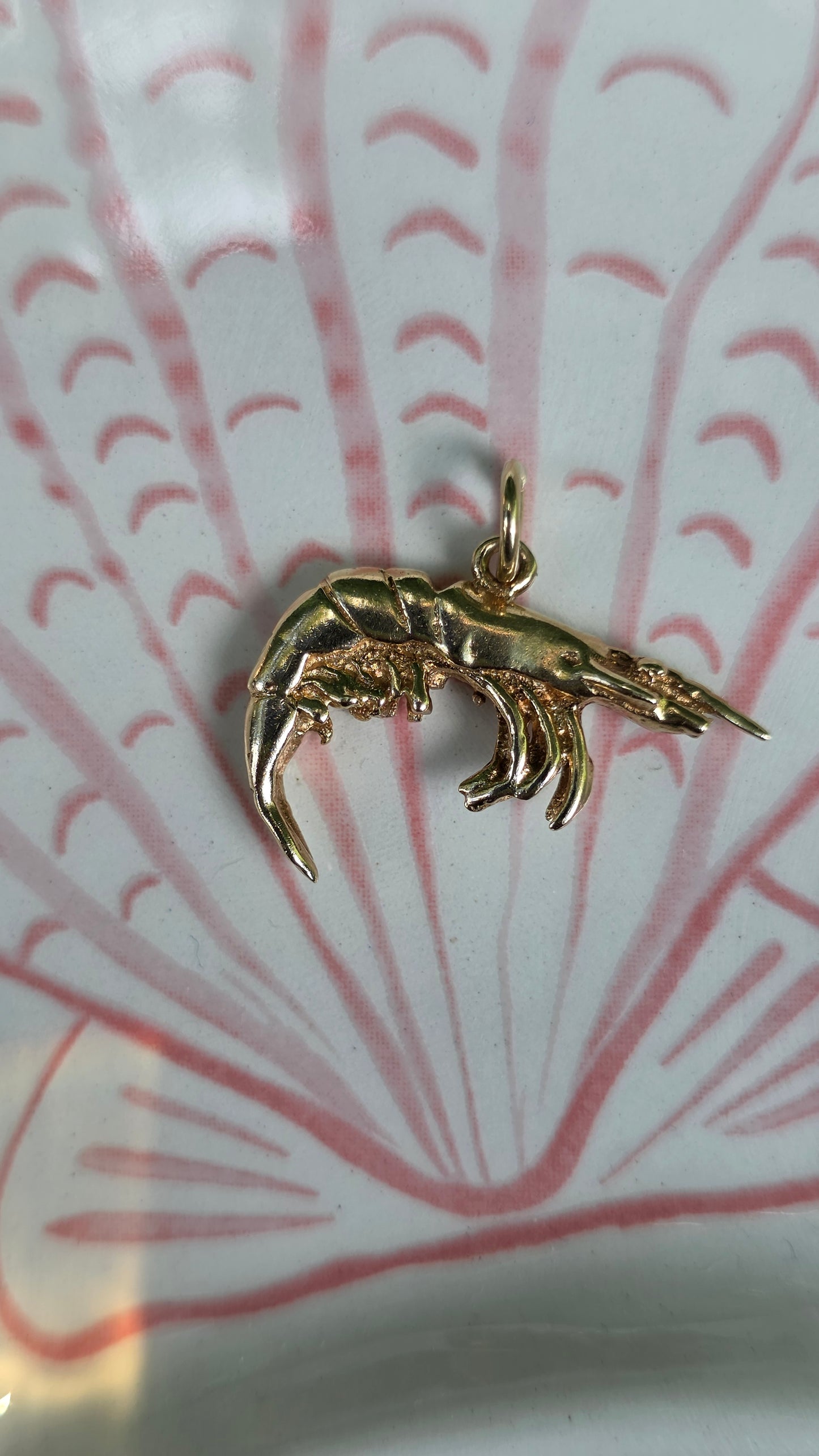 14k Shrimp Charm