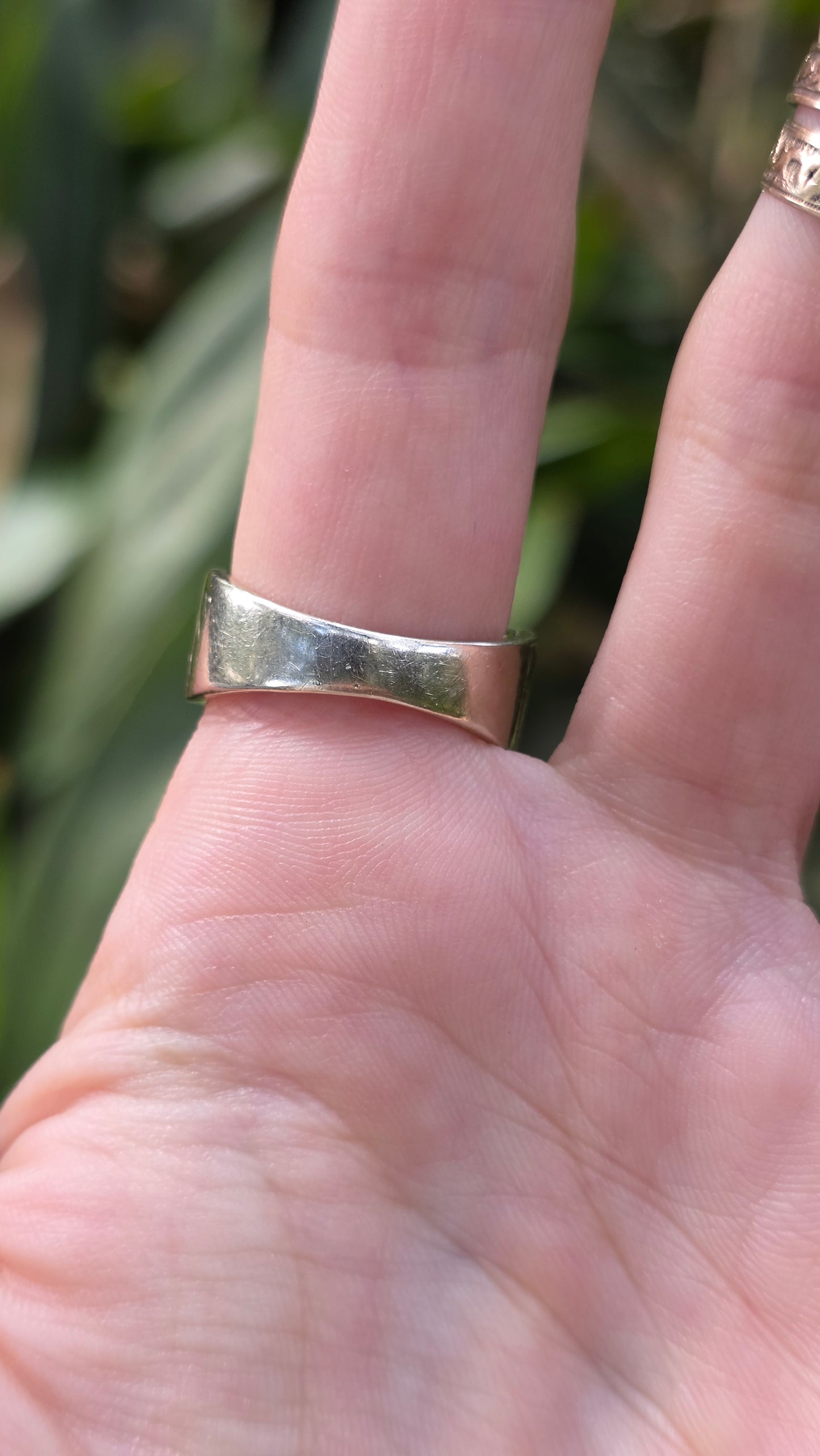 14k Double Row Diamond Band Ring