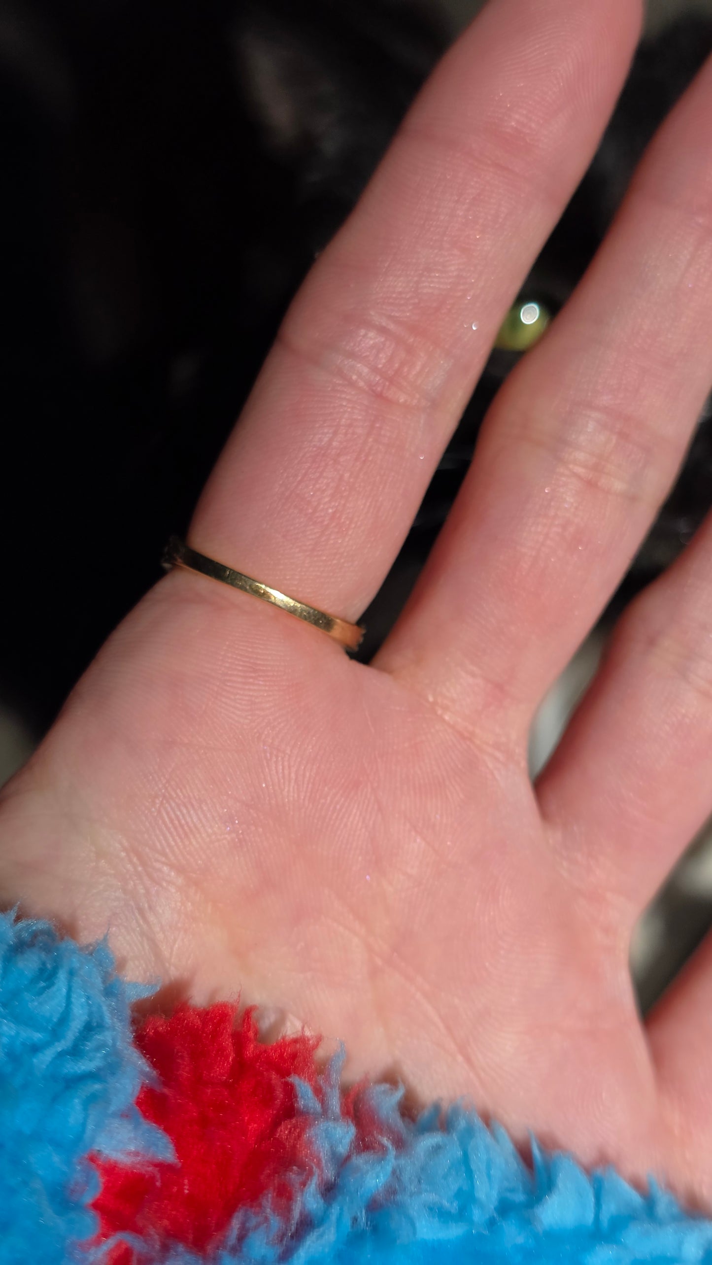 10k Double Row Garnet Ring