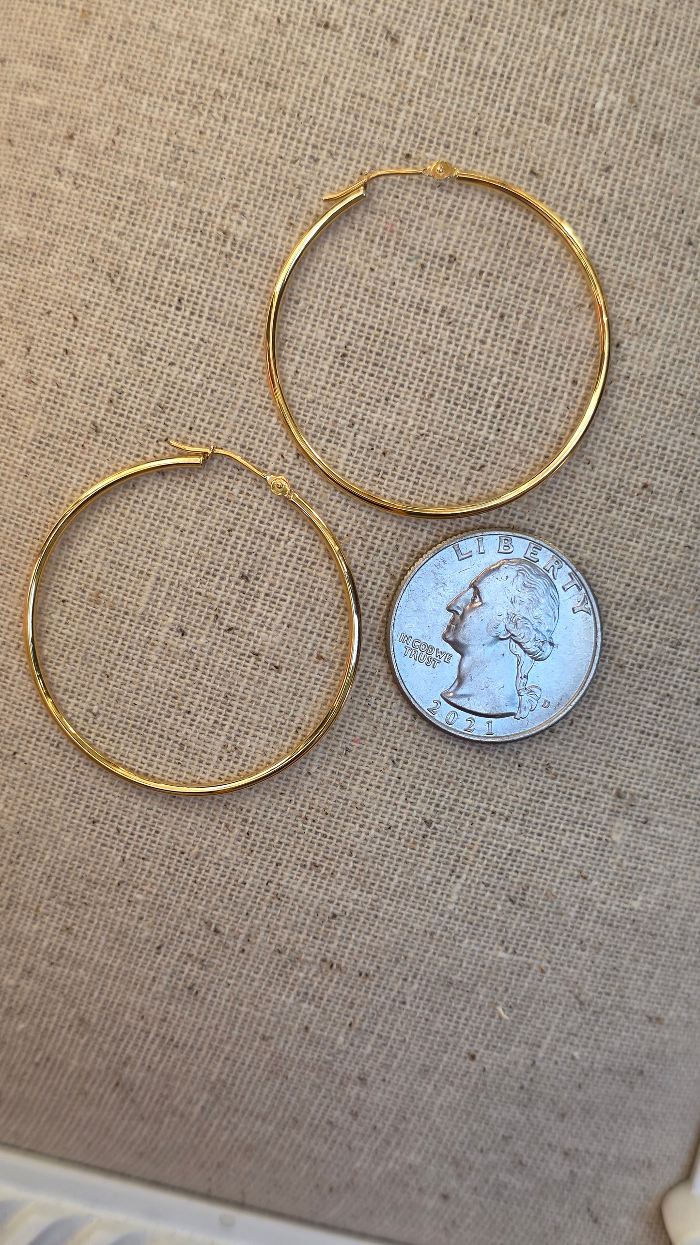 14k Large Hoop Earrings