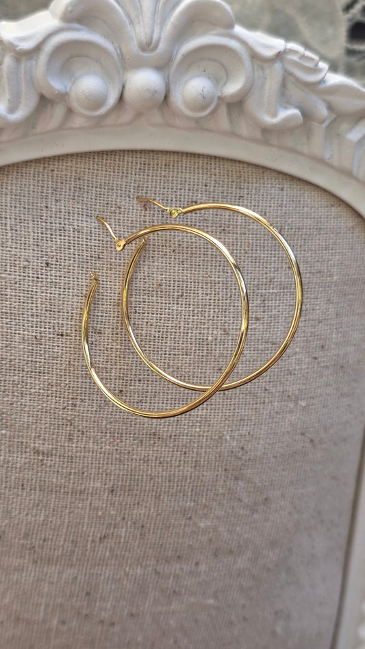 14k Large Hoop Earrings