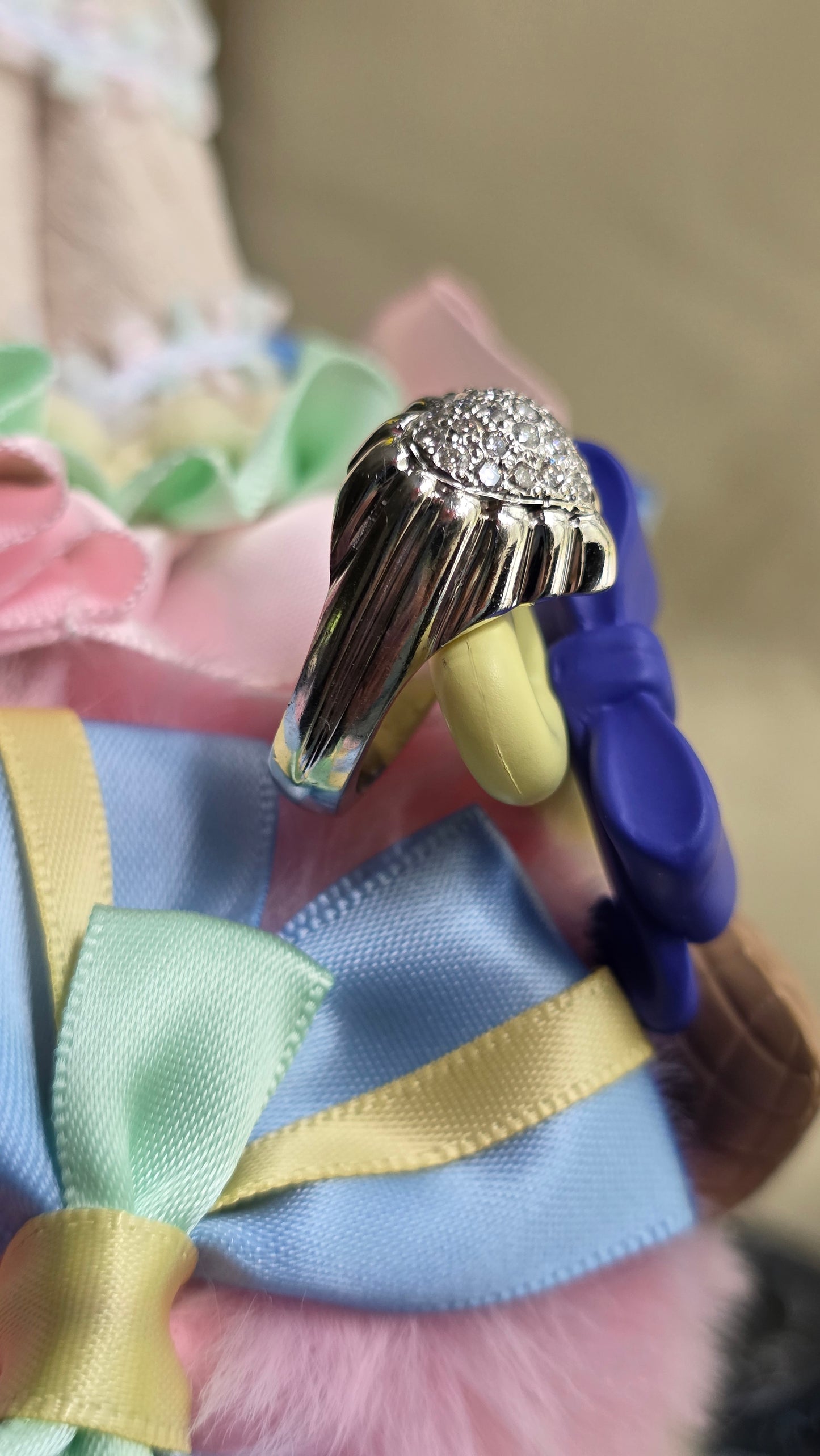 14k Heart Bombè Ring