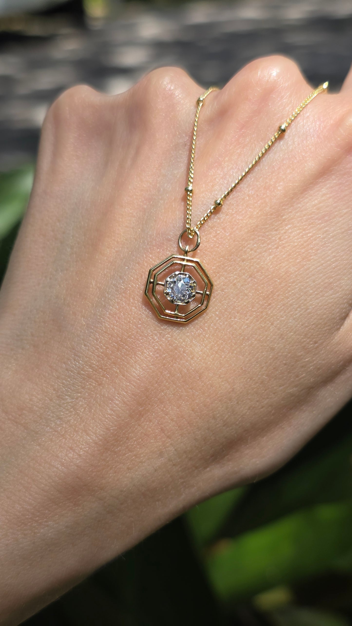 14k Omc Target Pendant