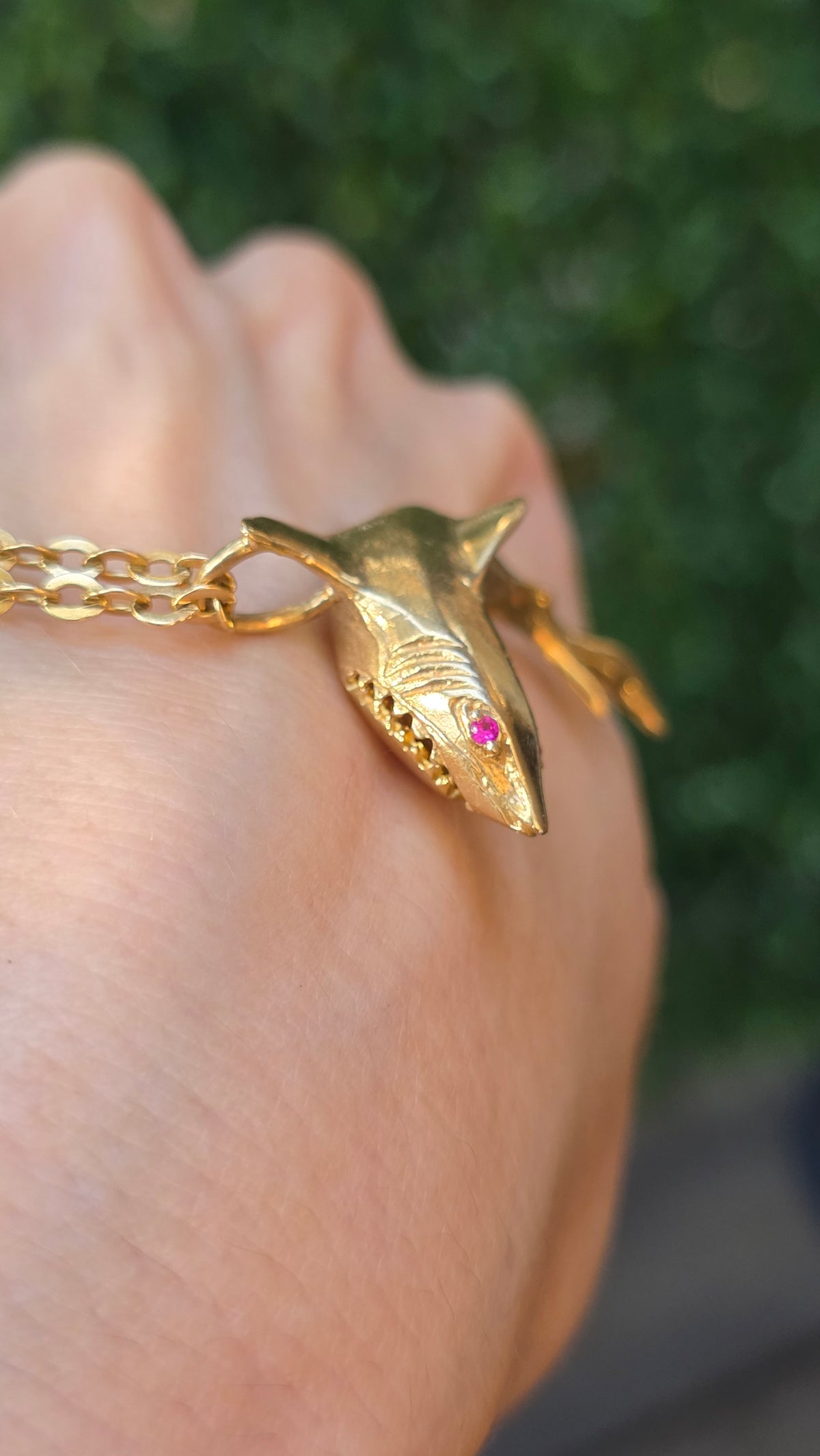 14k Shark Pendant