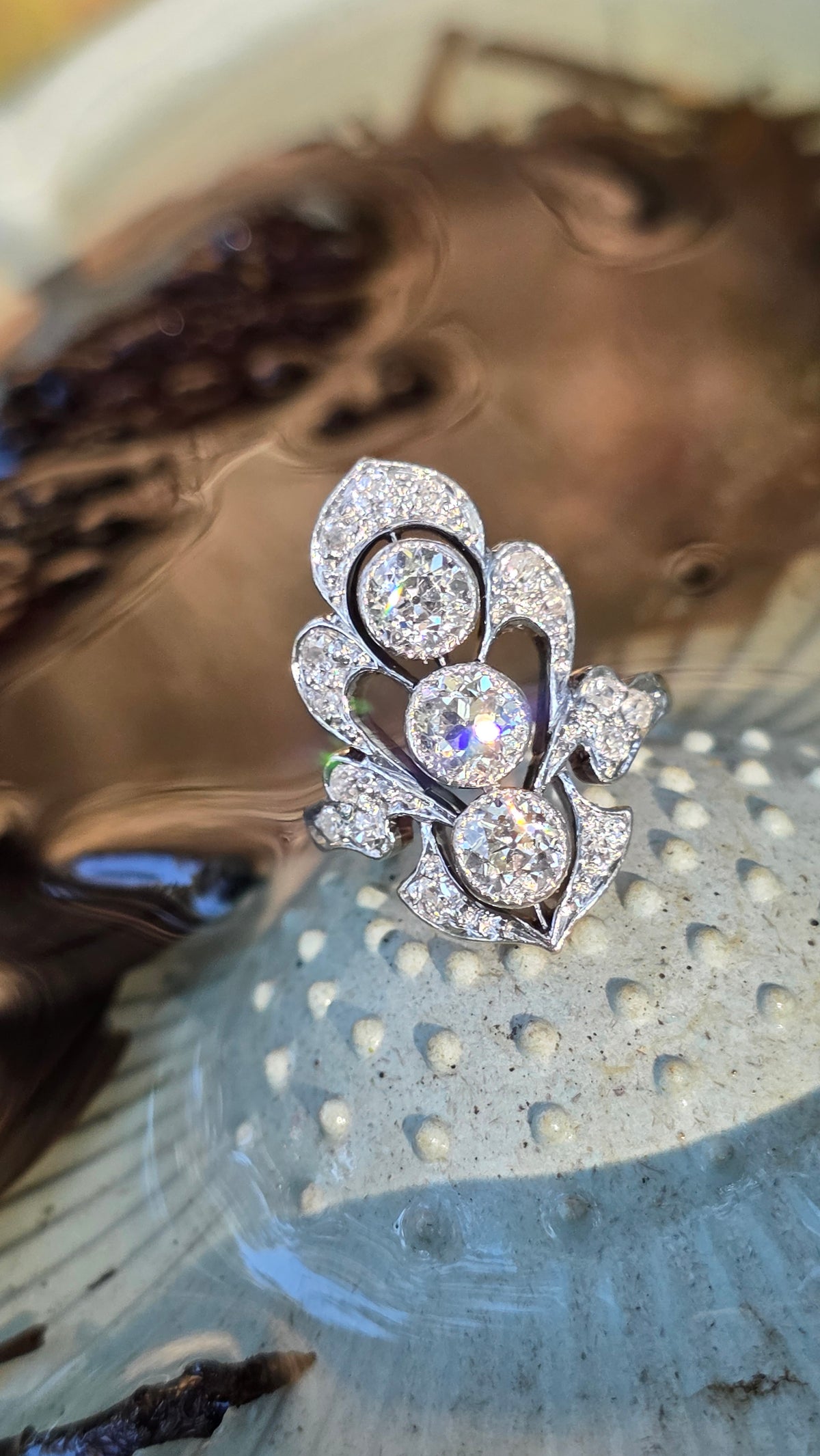 14k Antique Diamond Ring