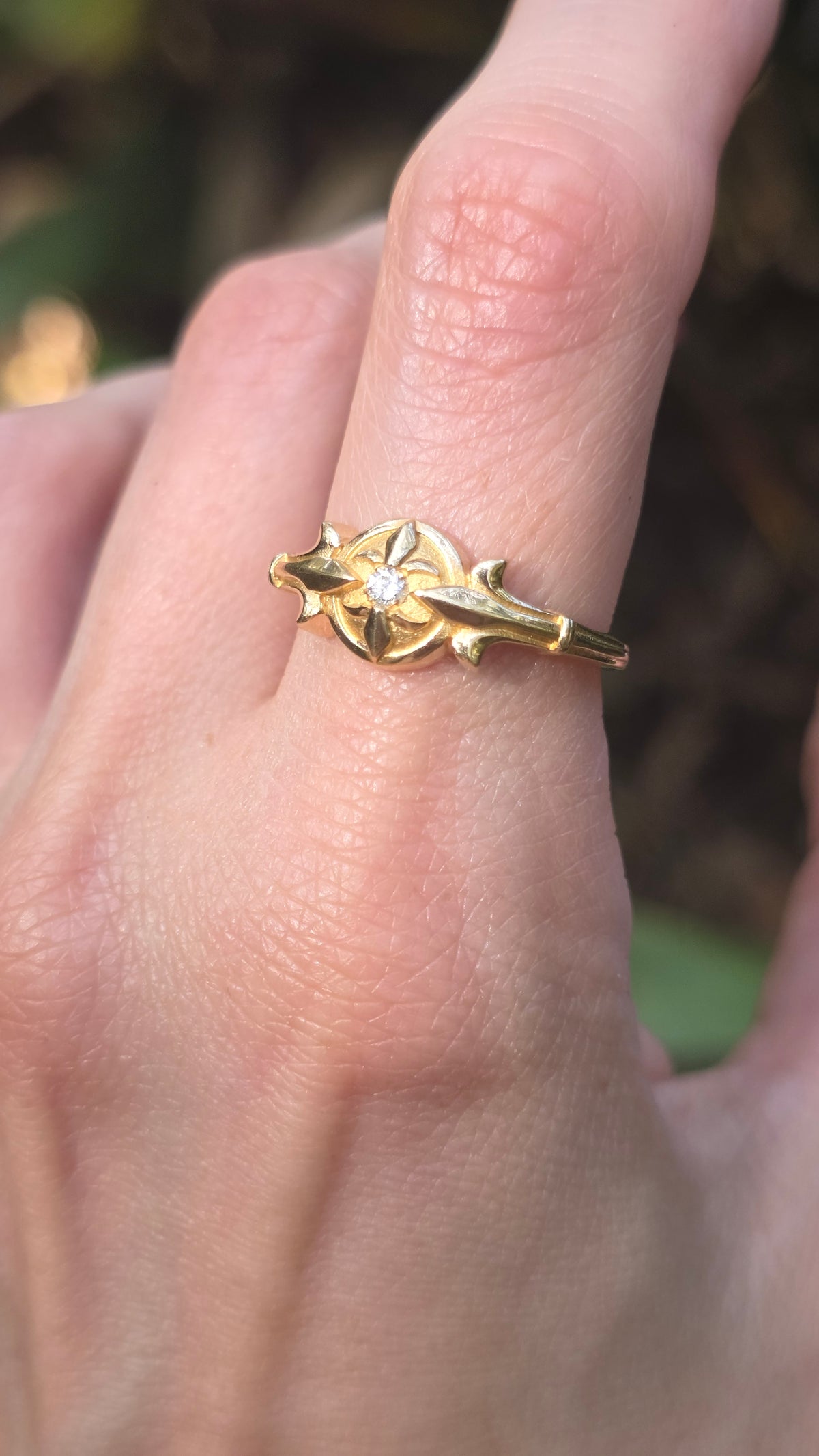14k Fleur-de-lis Ring