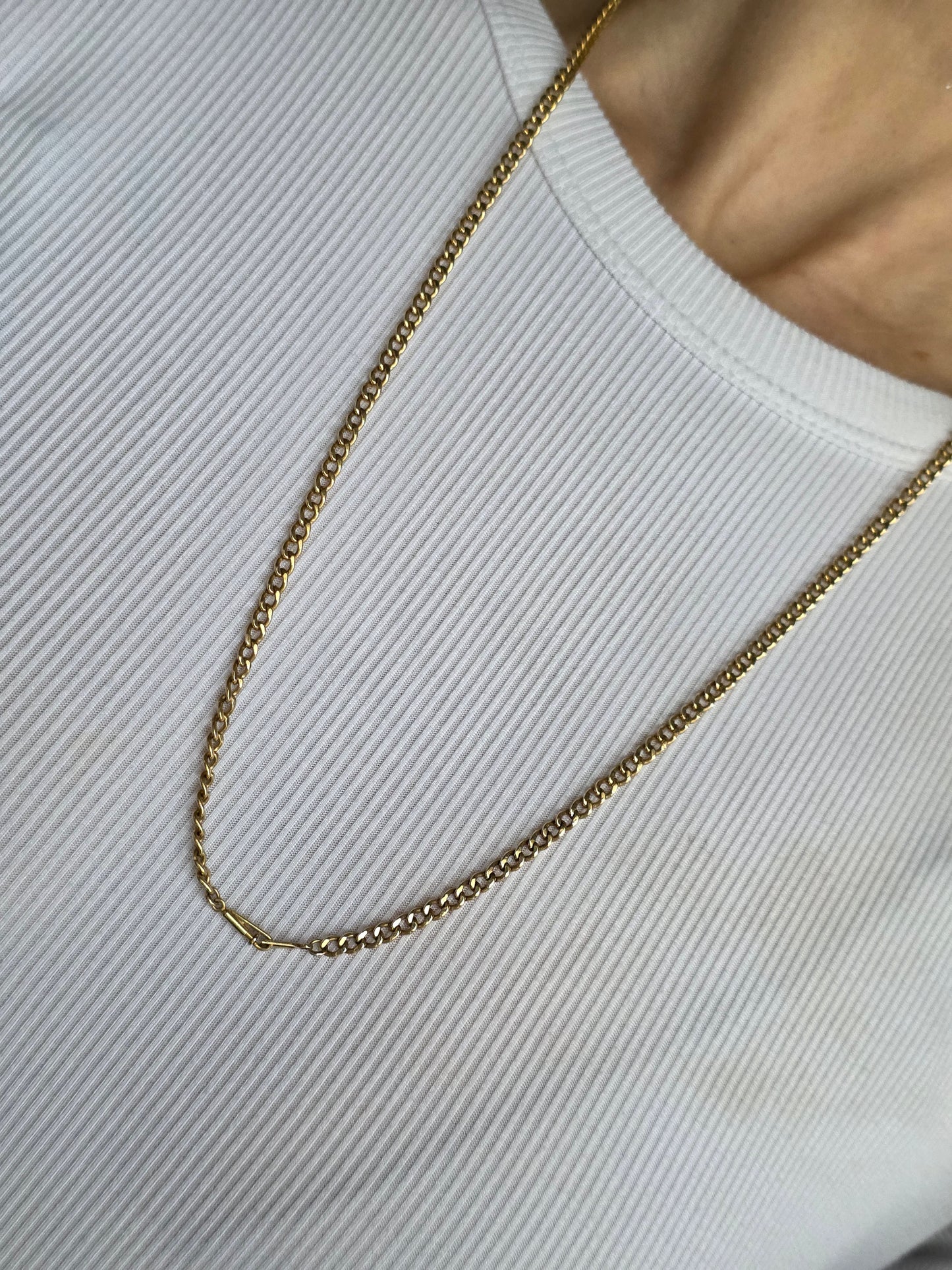 14k Vintage 24in Curb Chain