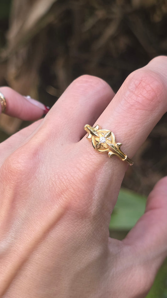 14k Fleur-de-lis Ring