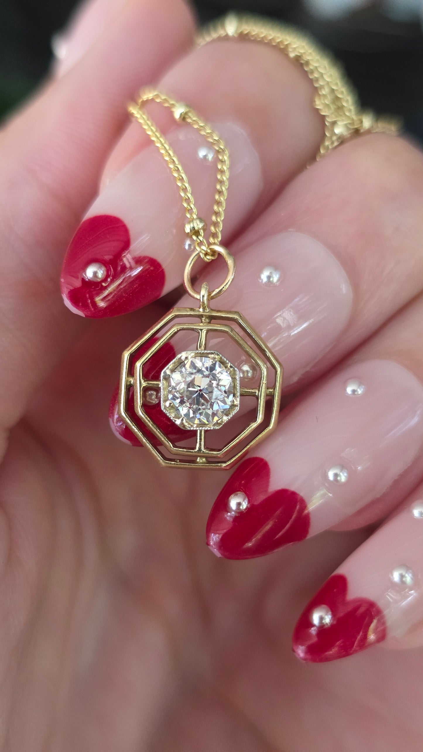 14k Omc Target Pendant