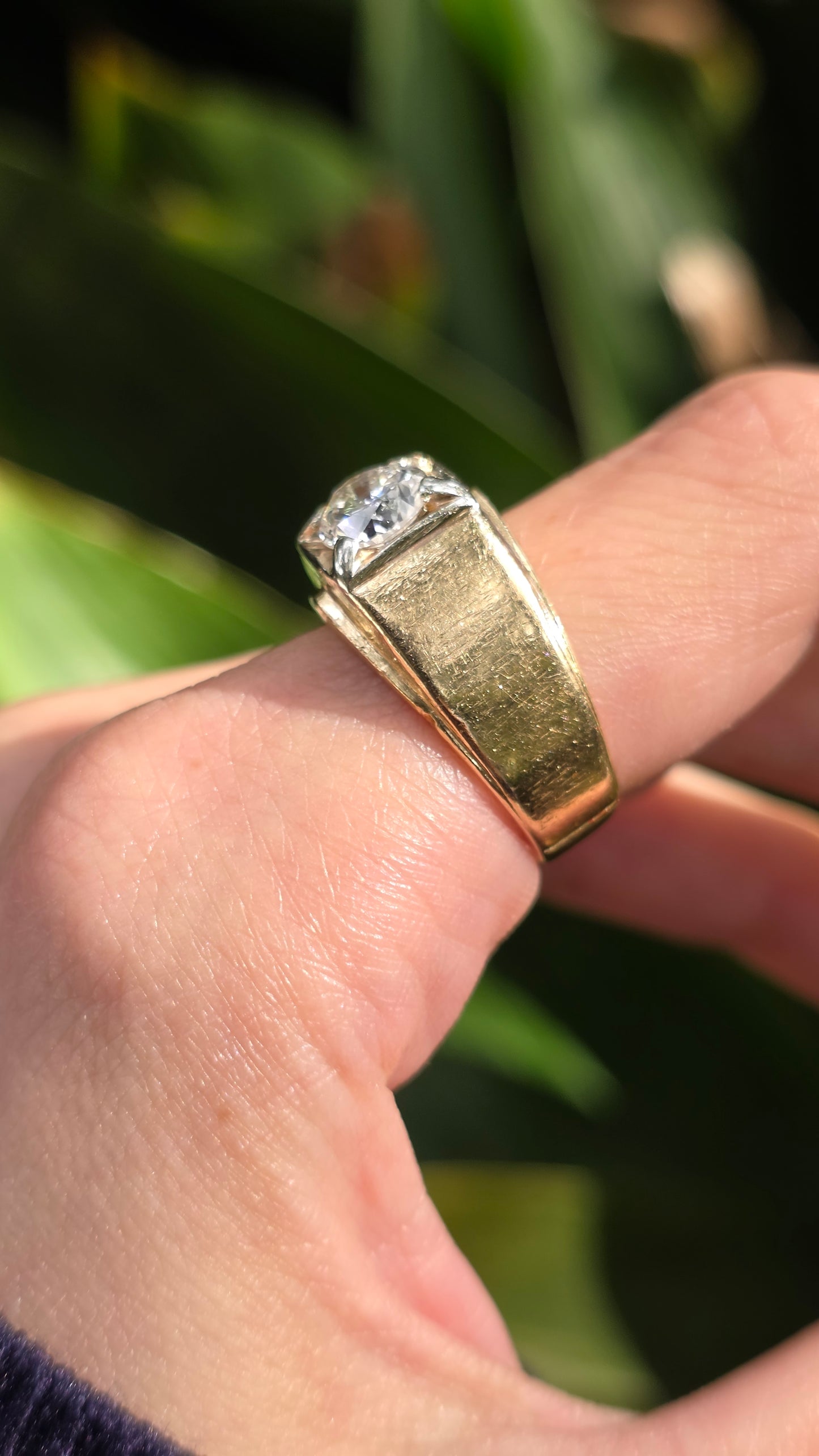 14k Transitional Cut Diamond Ring
