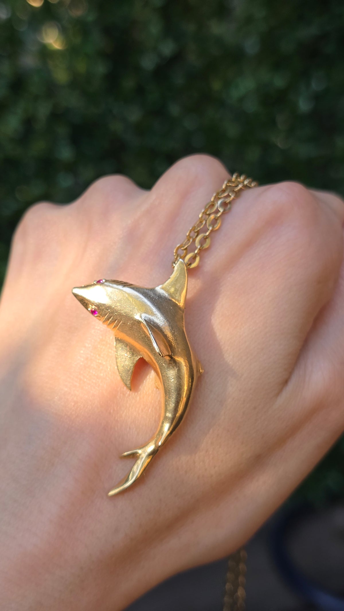 14k Shark Pendant