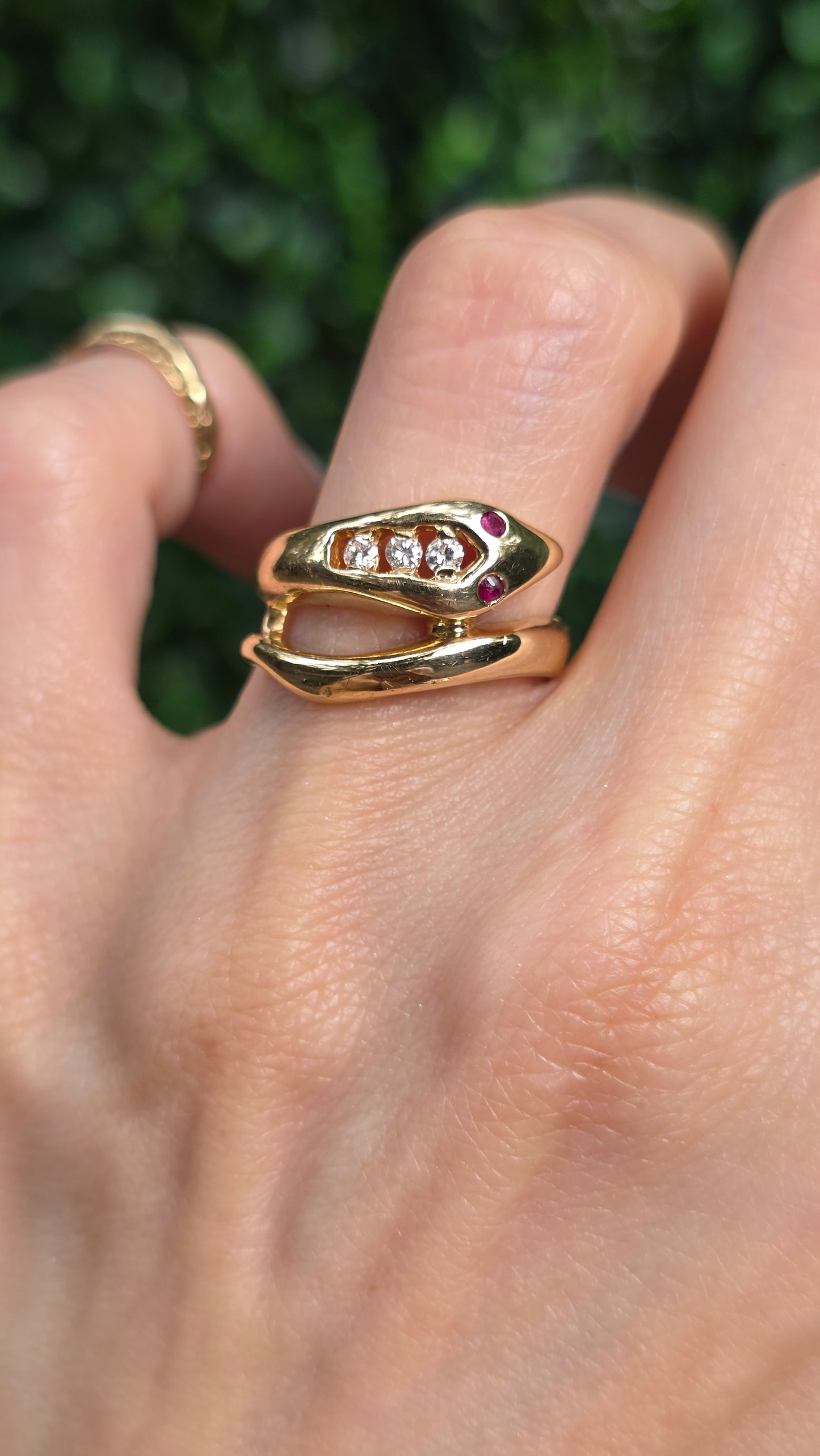 14k Snake Ring