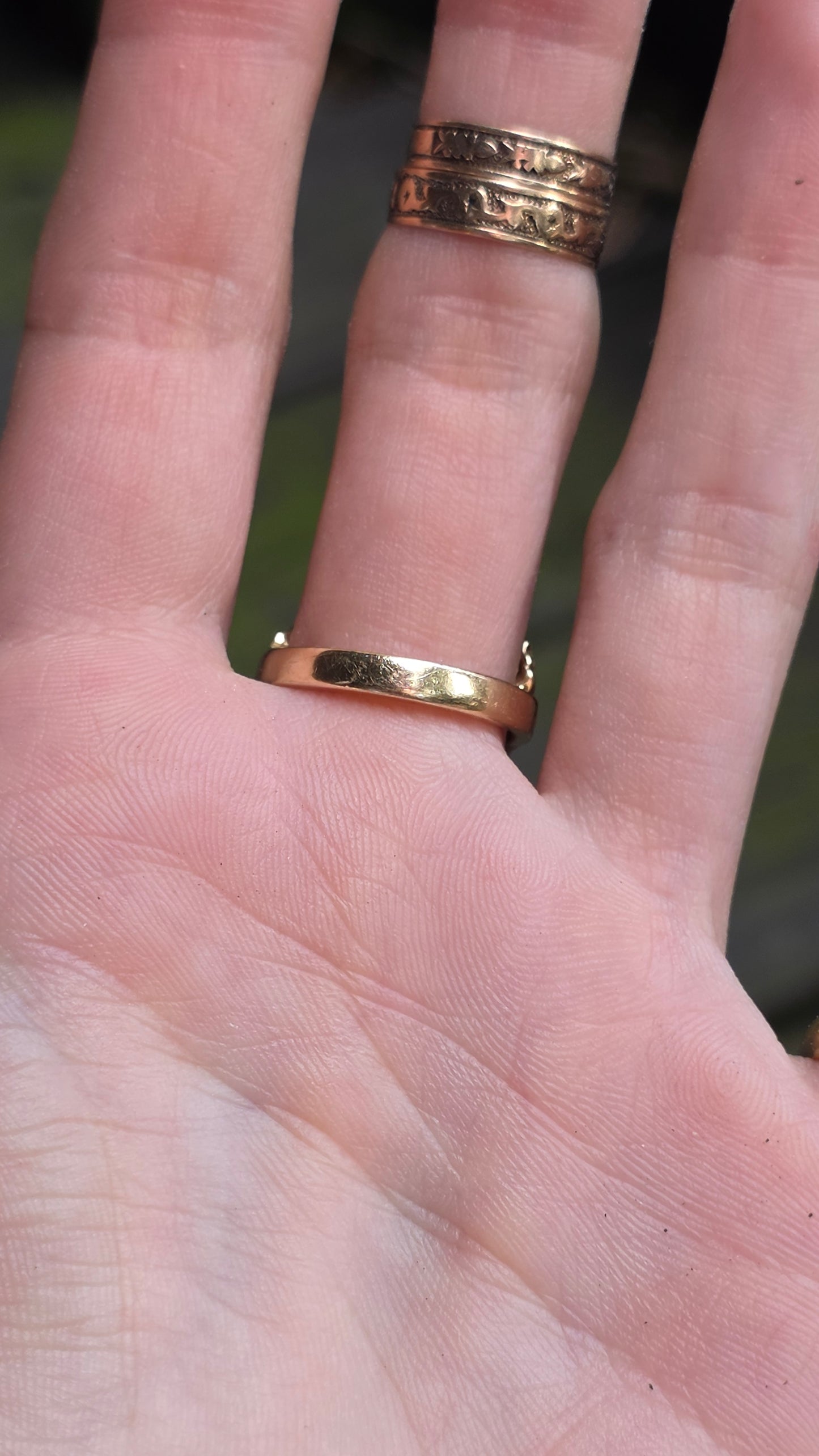 14k Art Nouveau Lady Ring
