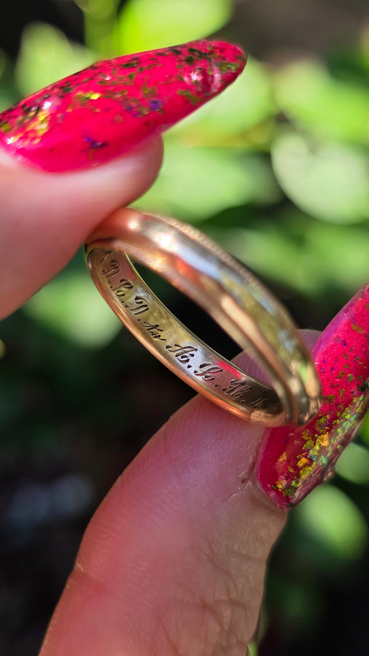 14k Orange Blossom Band Ring