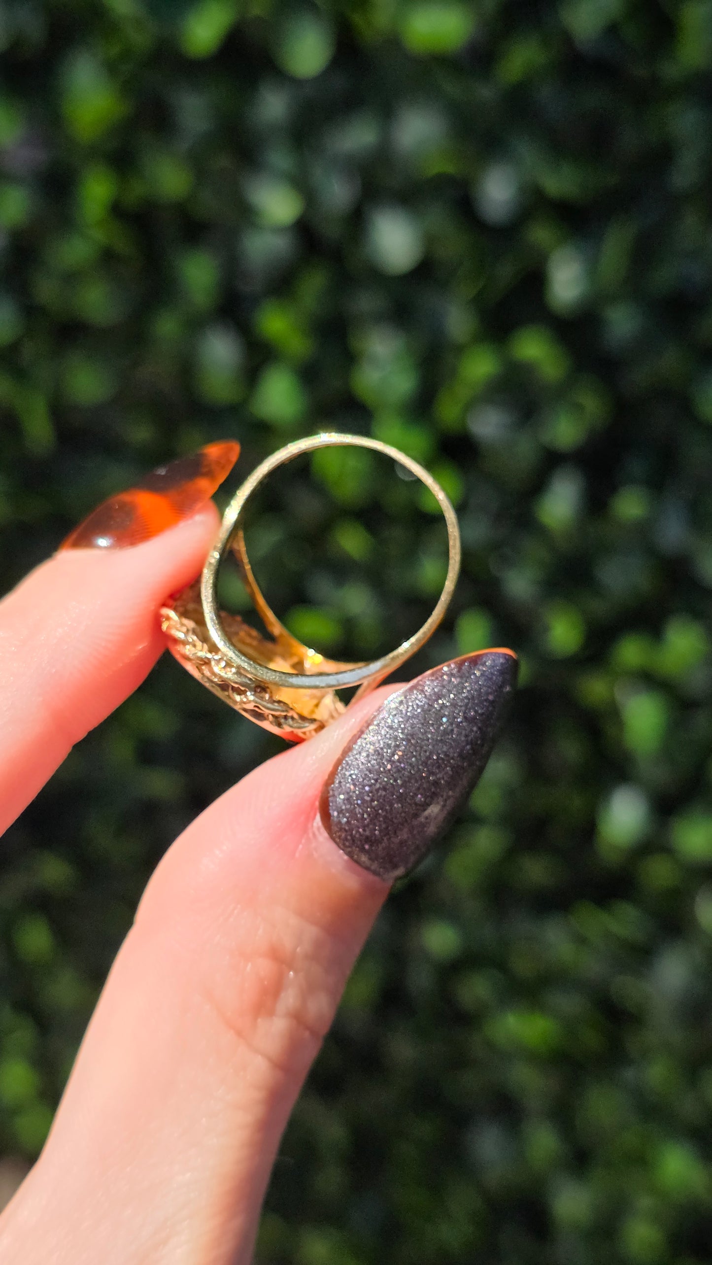 24/10k Isle Of Man Cat Coin Ring