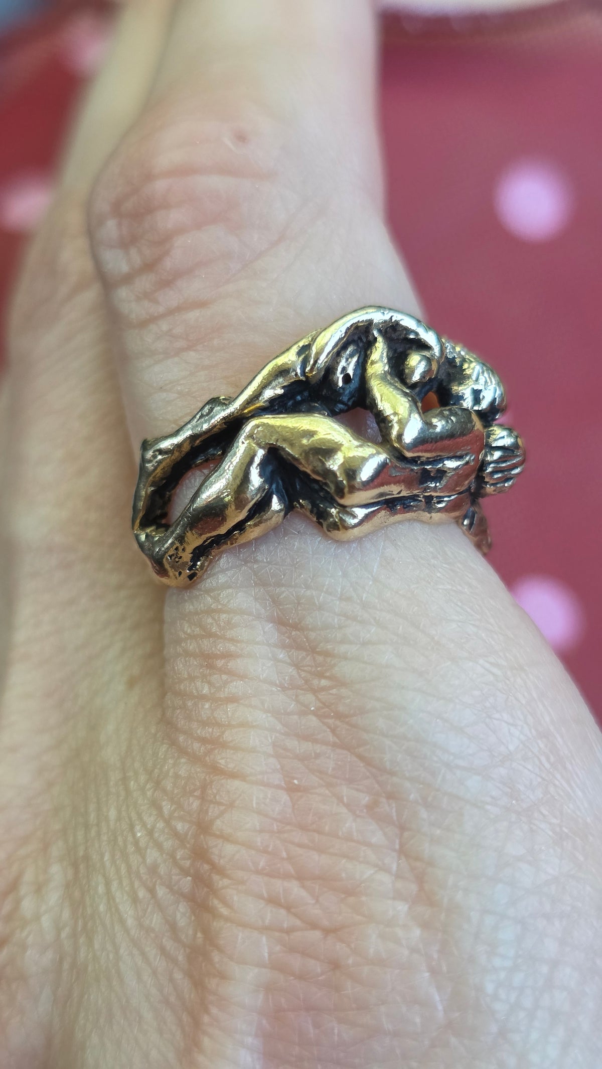 14k Nude Couple Ring