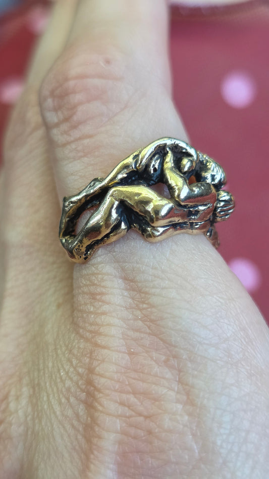 14k Nude Couple Ring