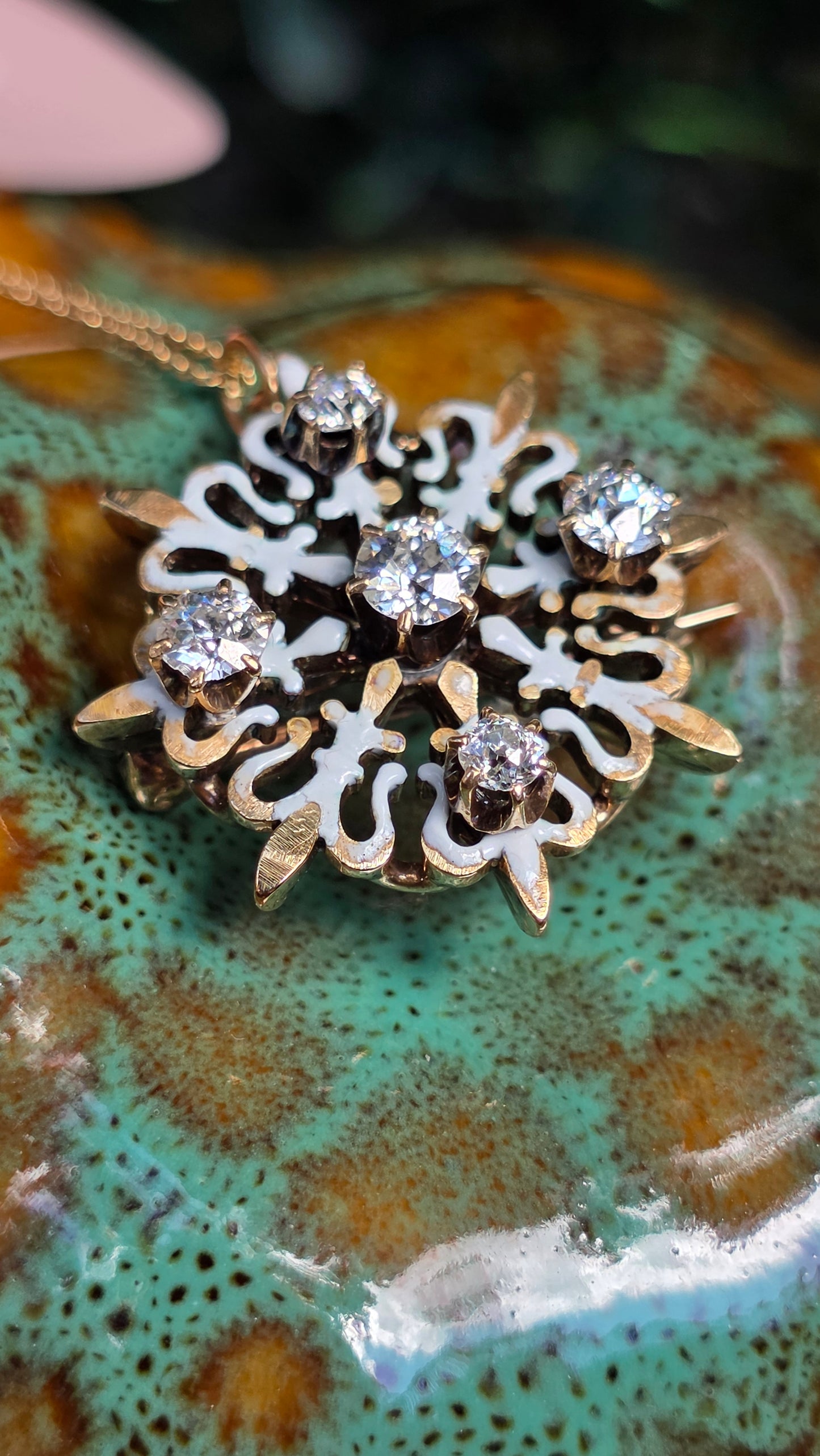 14k OMC Fleur-de-lis Pendant/Brooch