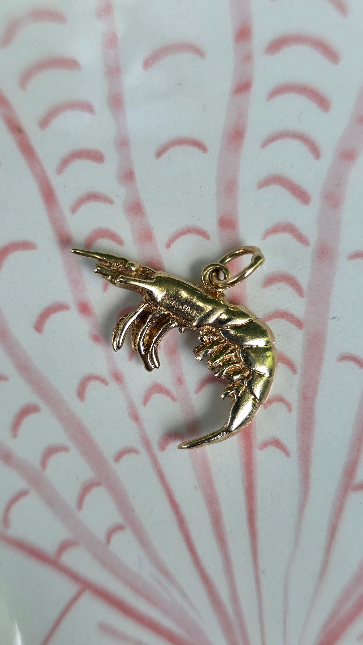 14k Shrimp Charm