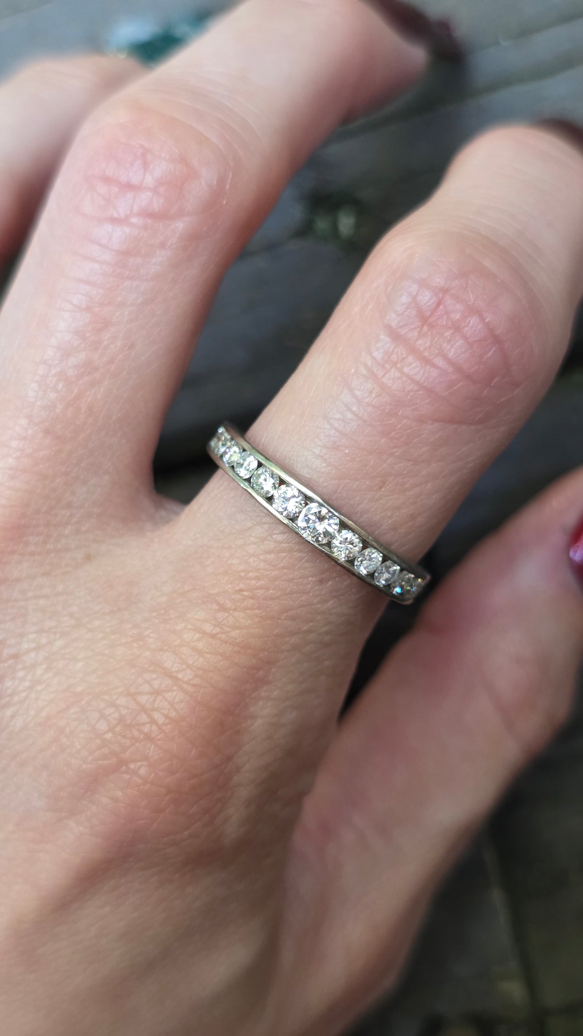 18k Diamond Eternity Band