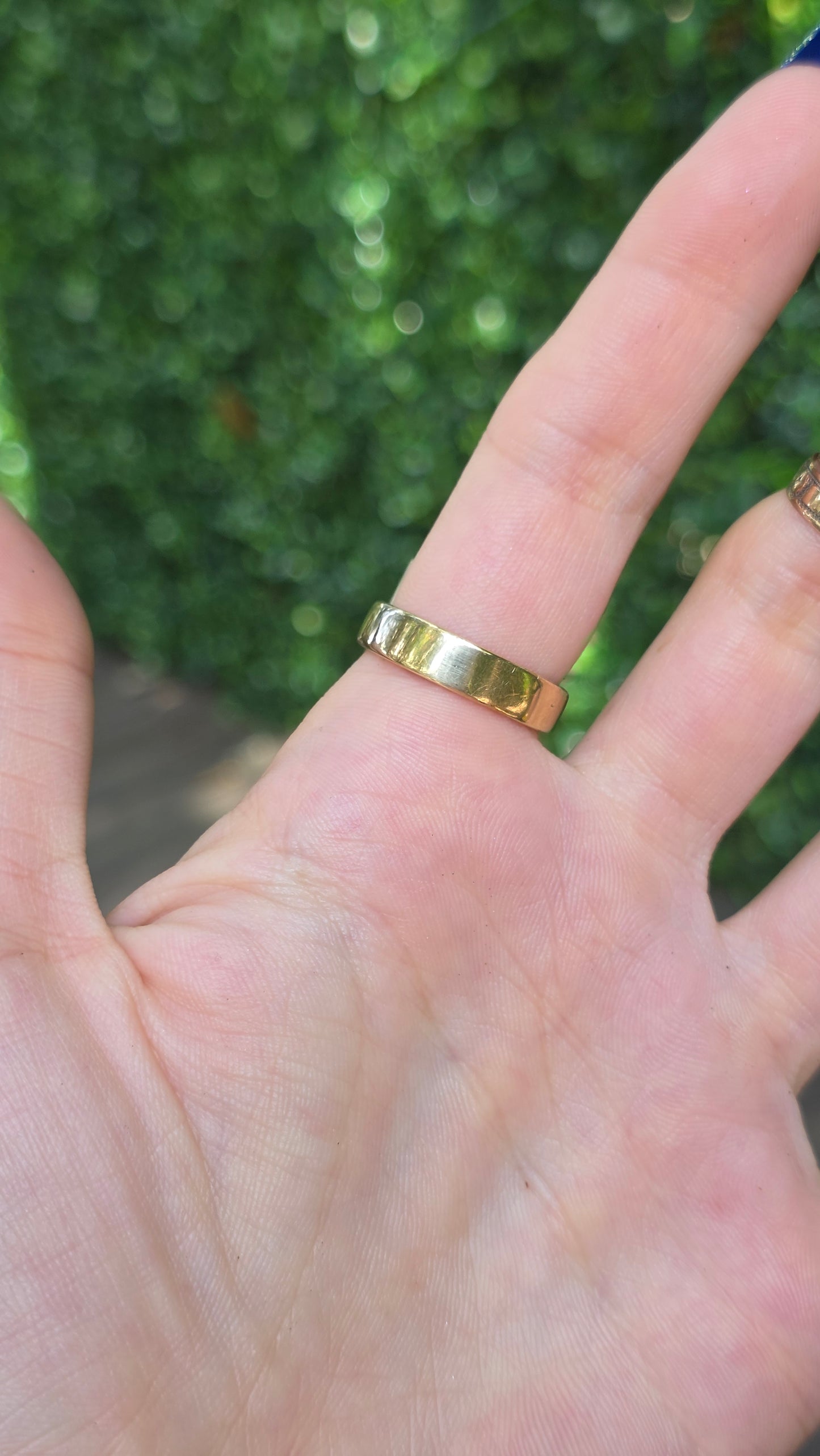 14k Blue Topaz Pyramid Ring