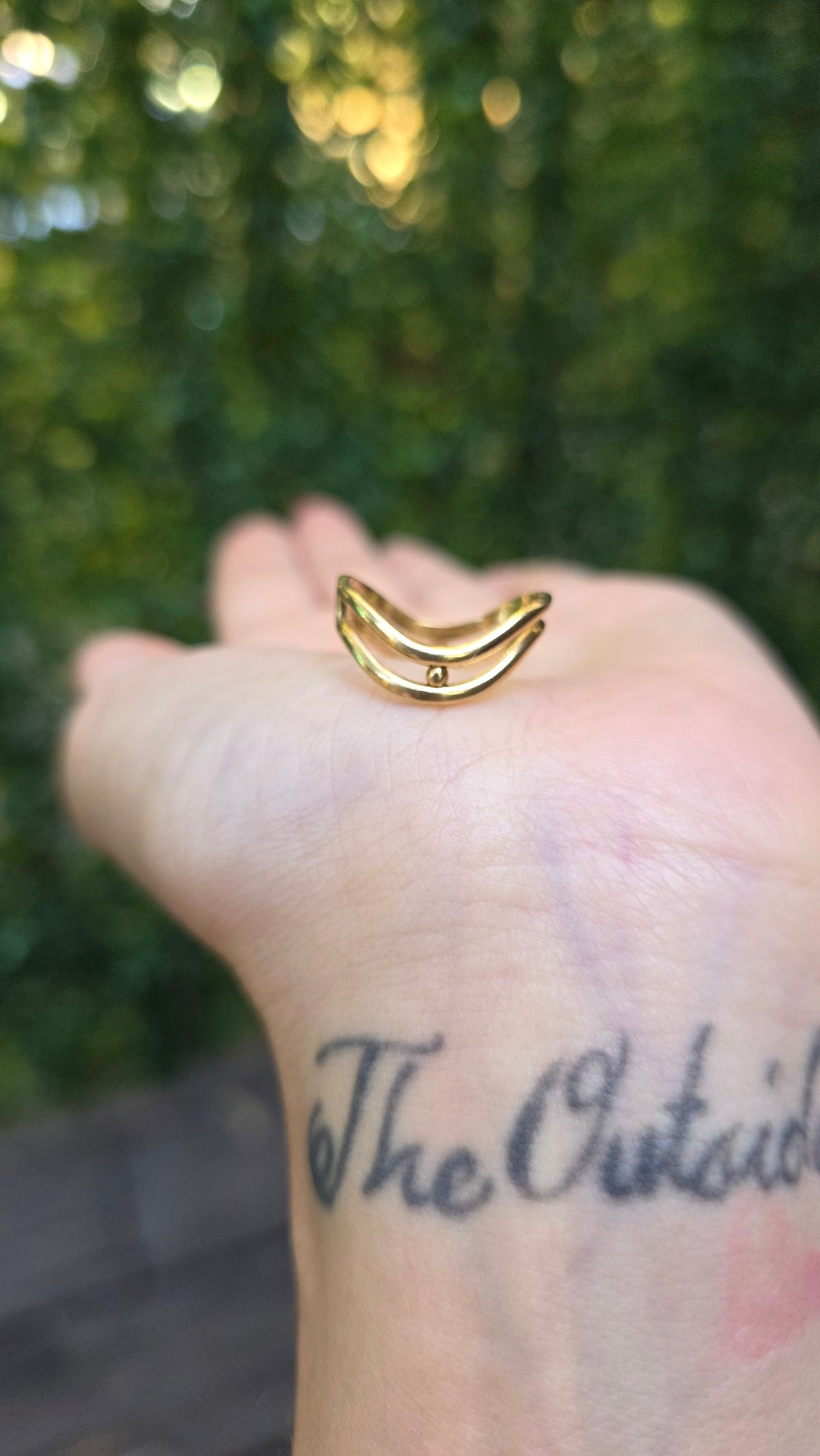 10k Wave Stacker Ring