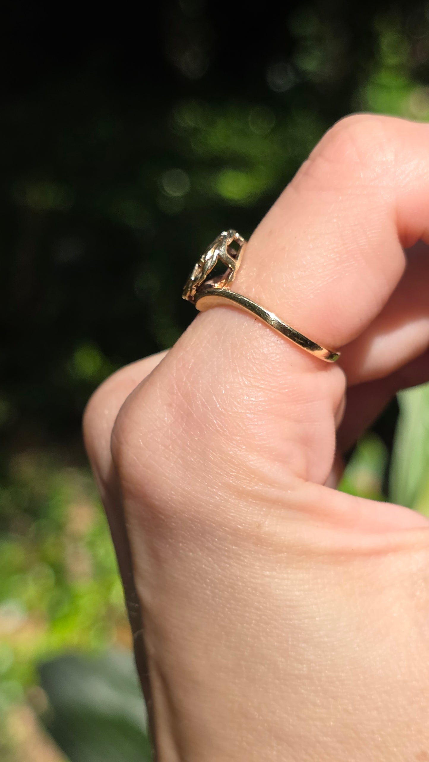 10k Peace and Love Ring