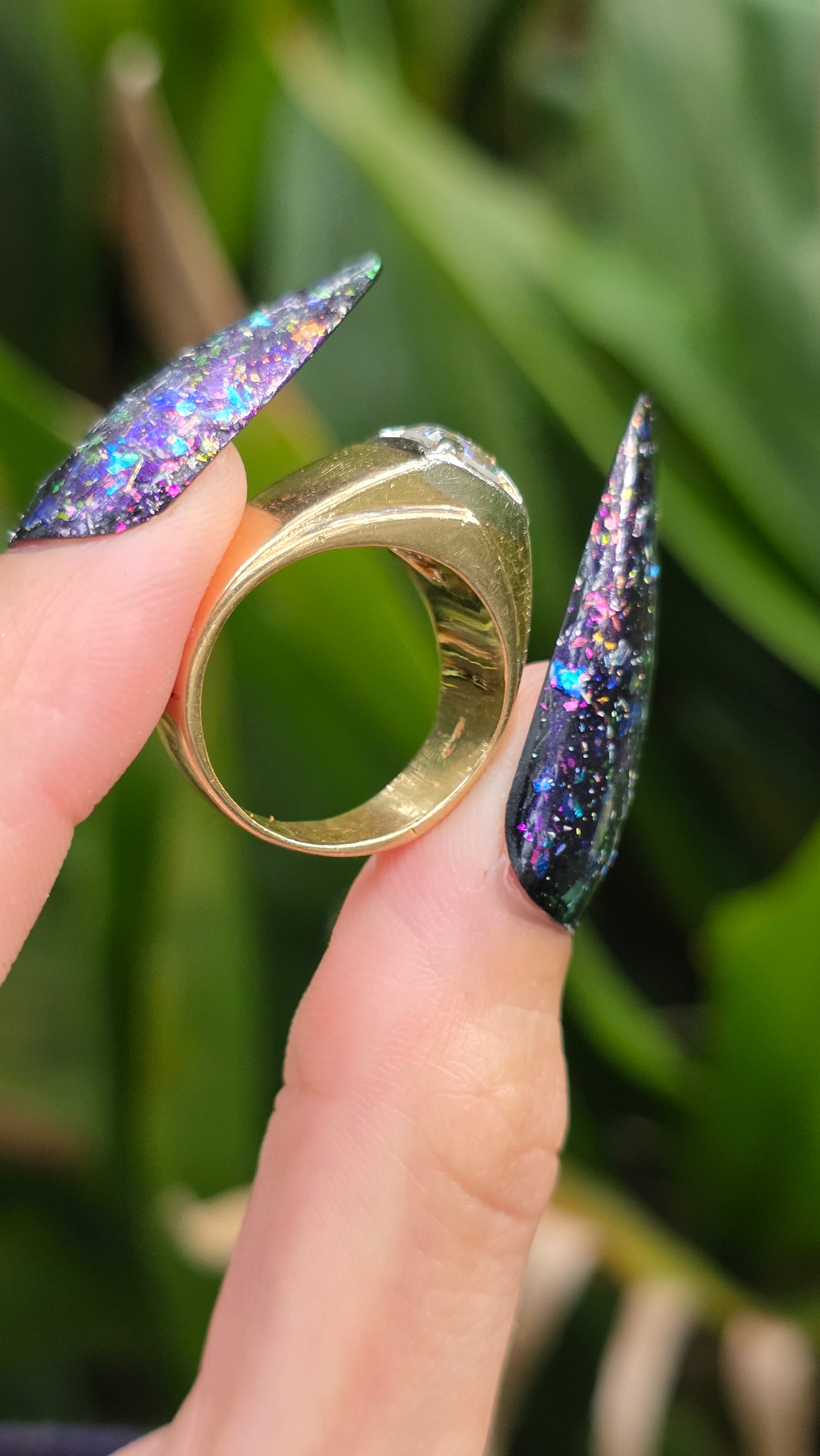 14k Transitional Cut Diamond Ring