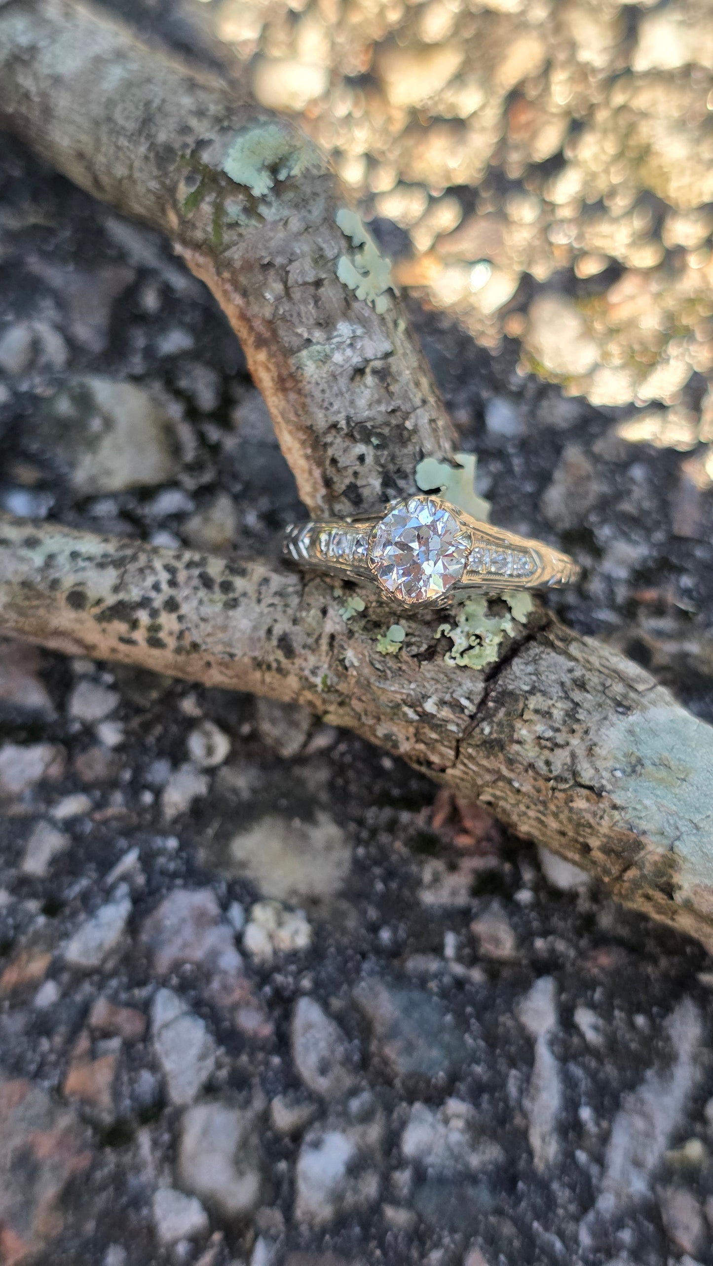 18k OEC Solitare Ring