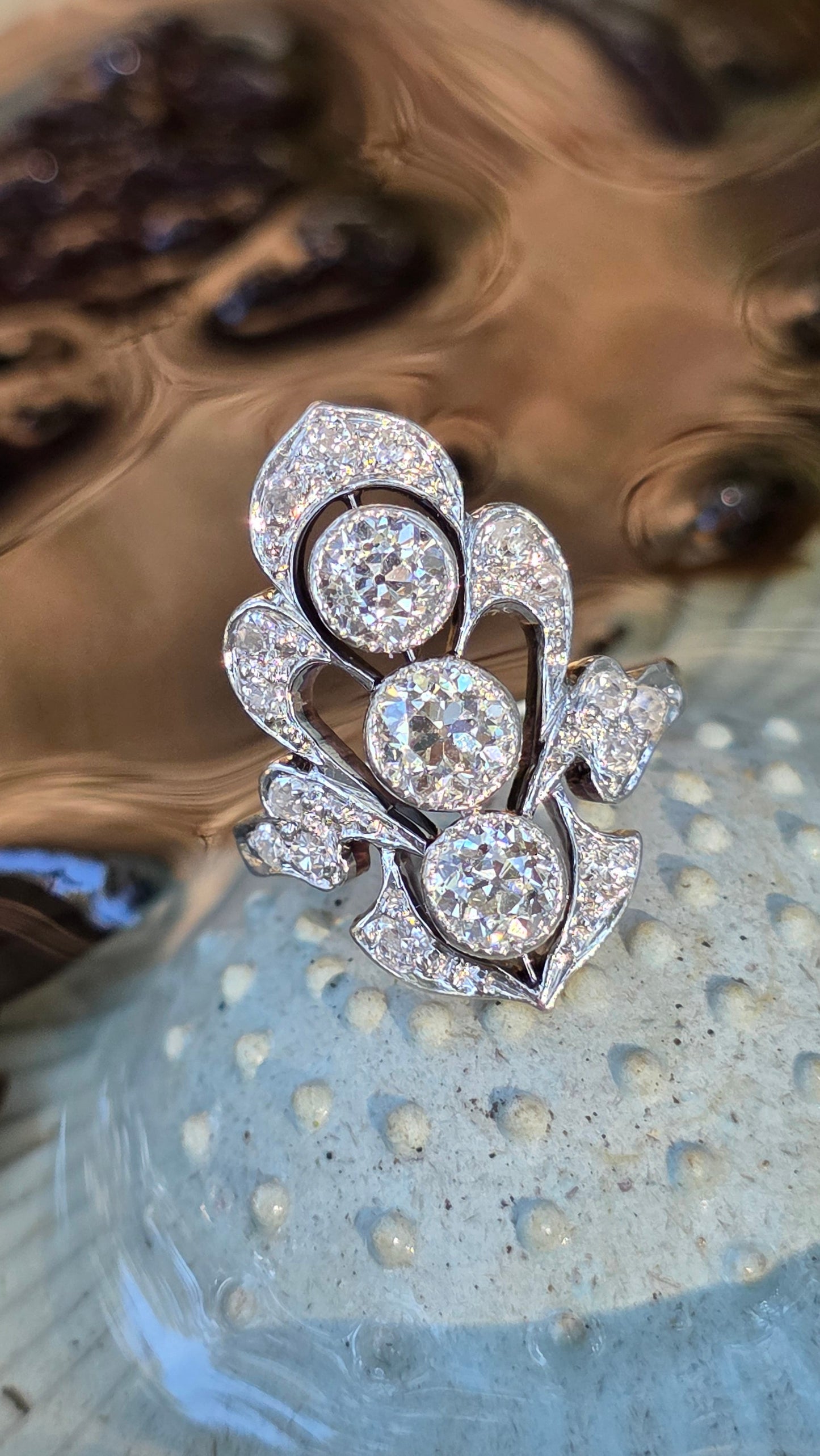 14k Antique Diamond Ring